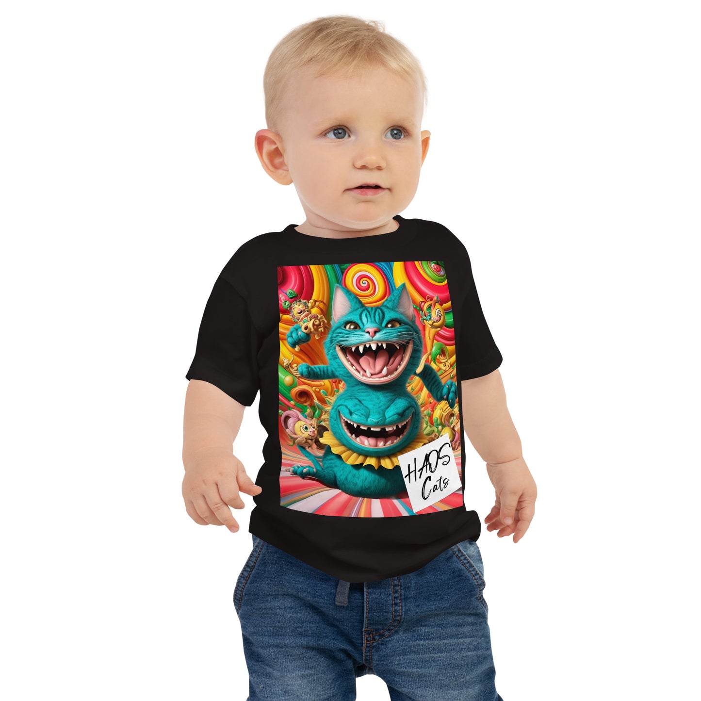 Baby Jersey Short Sleeve Tee. Collection - HAOS Cats, Design - ANDRBEL STUDIO