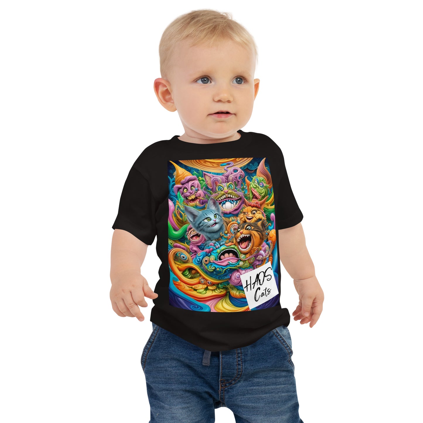 Baby Jersey Short Sleeve Tee. Collection - HAOS Cats, Design - ANDRBEL STUDIO