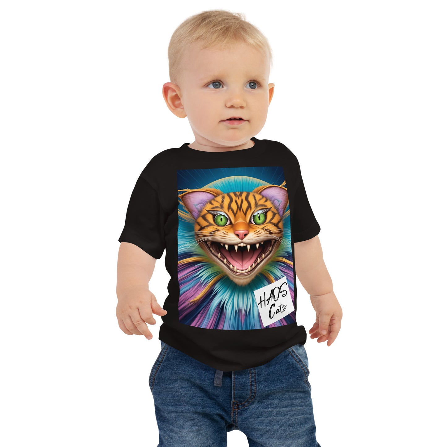 Baby Jersey Short Sleeve Tee. Collection - HAOS Cats, Design - ANDRBEL STUDIO