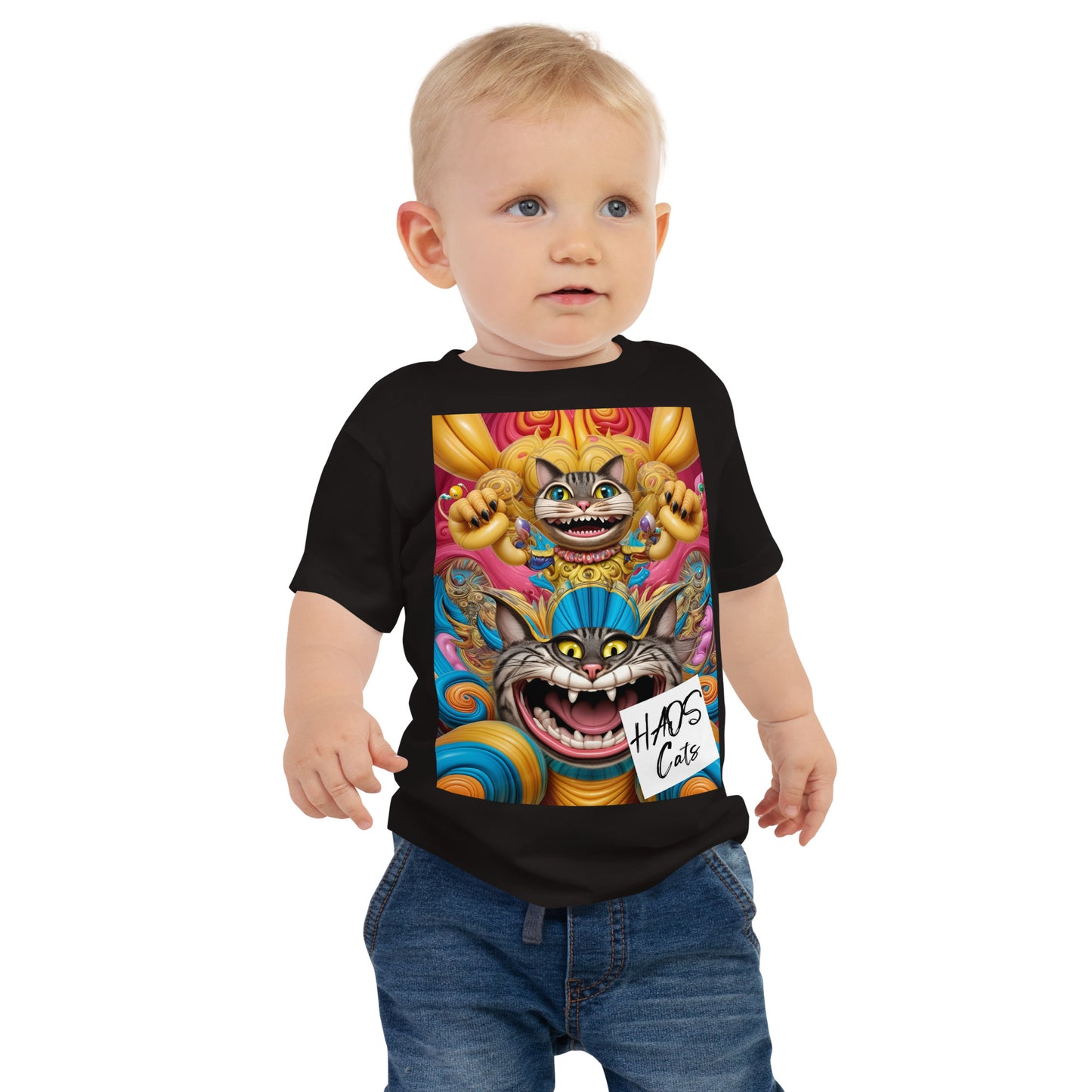 Baby Jersey Short Sleeve Tee. Collection - HAOS Cats, Design - ANDRBEL STUDIO