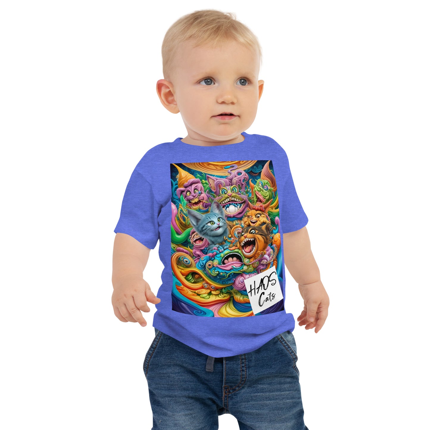 Baby Jersey Short Sleeve Tee. Collection - HAOS Cats, Design - ANDRBEL STUDIO