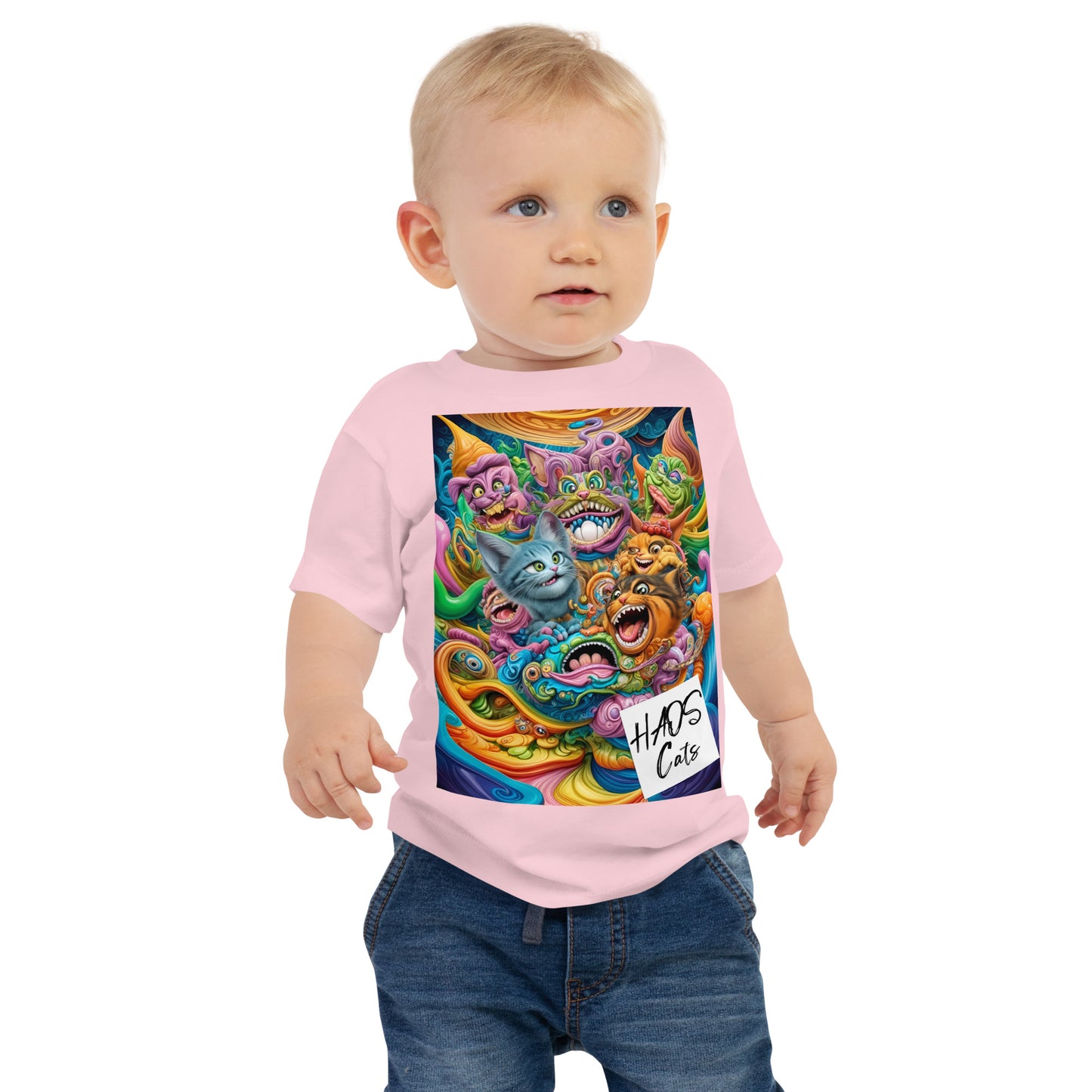 Baby Jersey Short Sleeve Tee. Collection - HAOS Cats, Design - ANDRBEL STUDIO