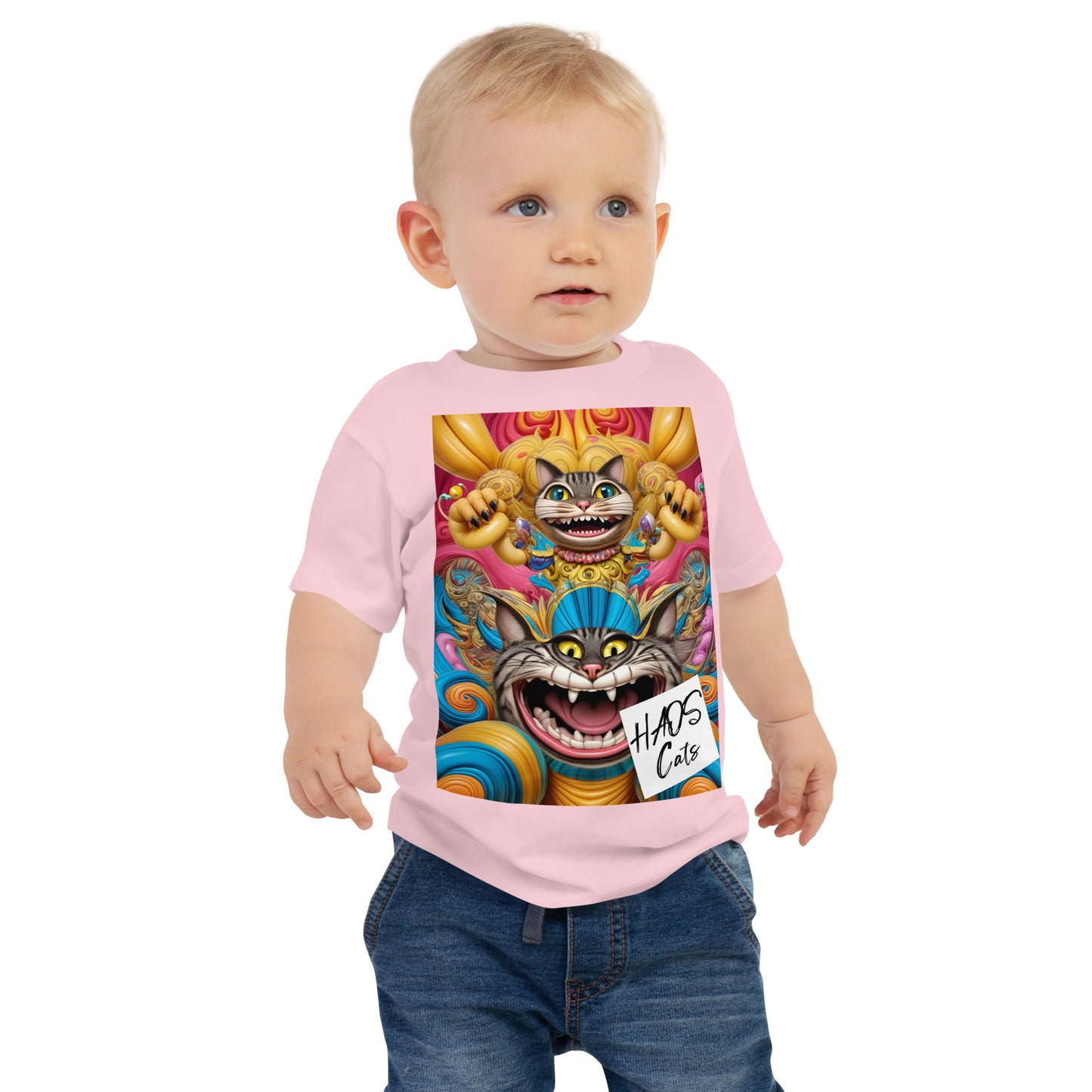 Baby Jersey Short Sleeve Tee. Collection - HAOS Cats, Design - ANDRBEL STUDIO