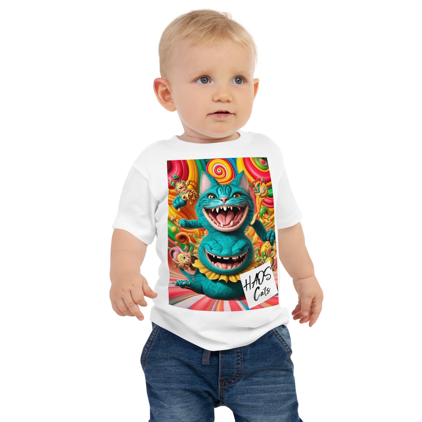 Baby Jersey Short Sleeve Tee. Collection - HAOS Cats, Design - ANDRBEL STUDIO