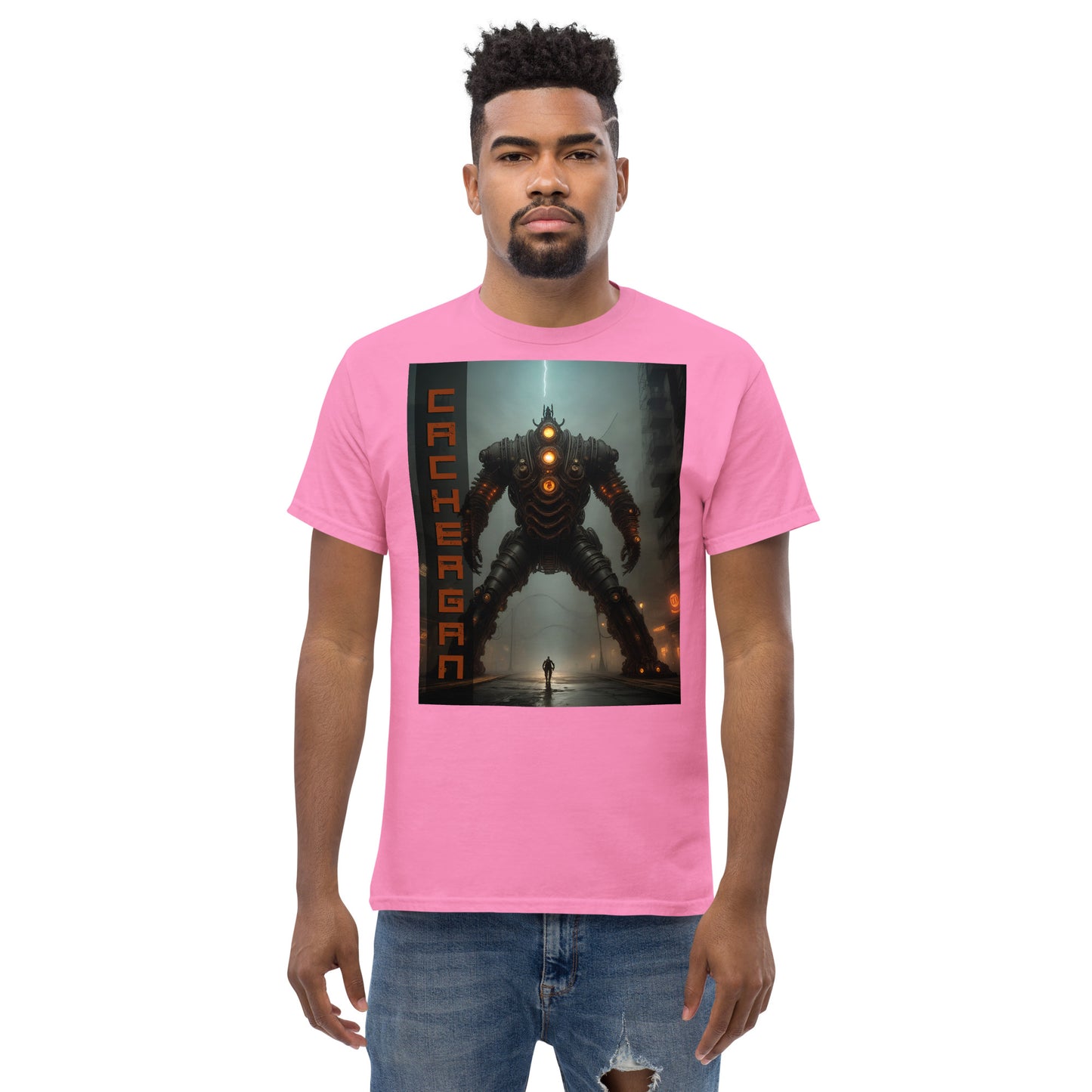 Men's classic tee. Collection - Cachergan, Design - ANDRBEL STUDIO