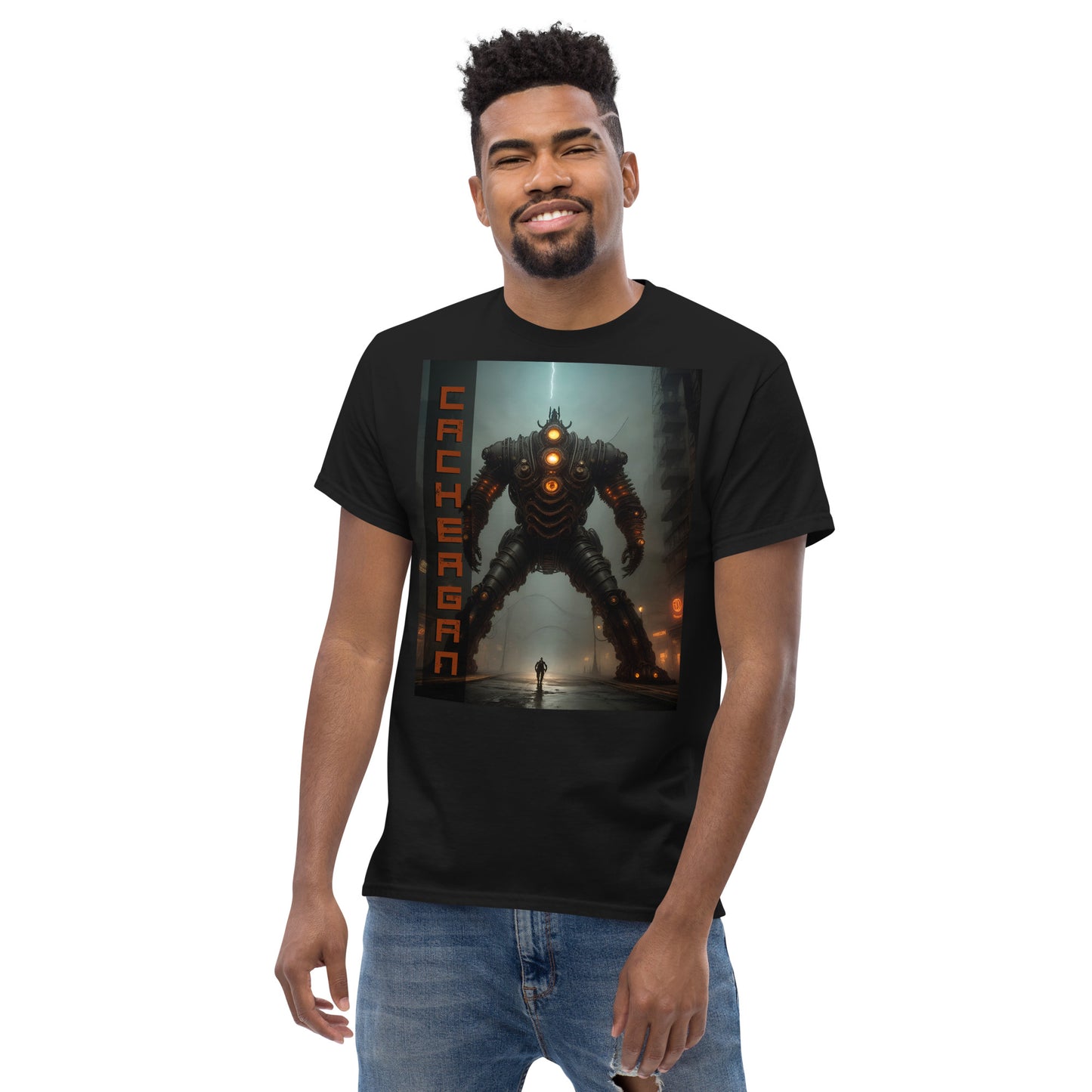 Men's classic tee. Collection - Cachergan, Design - ANDRBEL STUDIO
