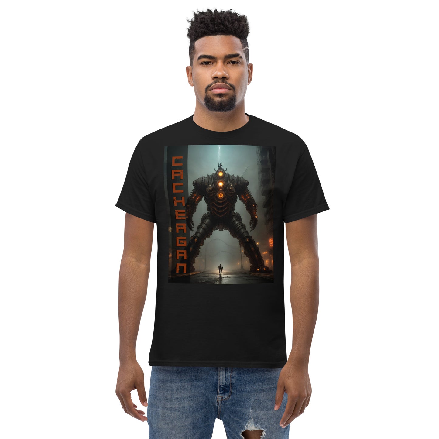 Men's classic tee. Collection - Cachergan, Design - ANDRBEL STUDIO