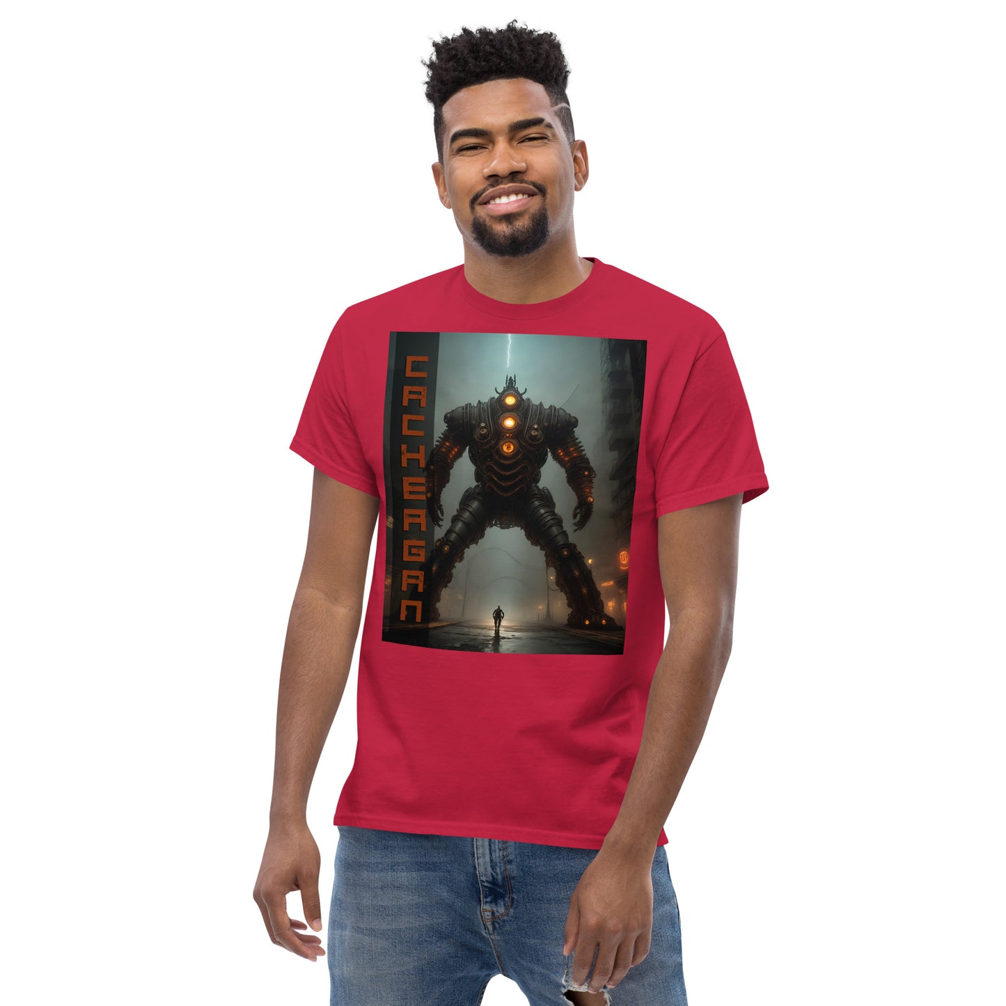 Men's classic tee. Collection - Cachergan, Design - ANDRBEL STUDIO