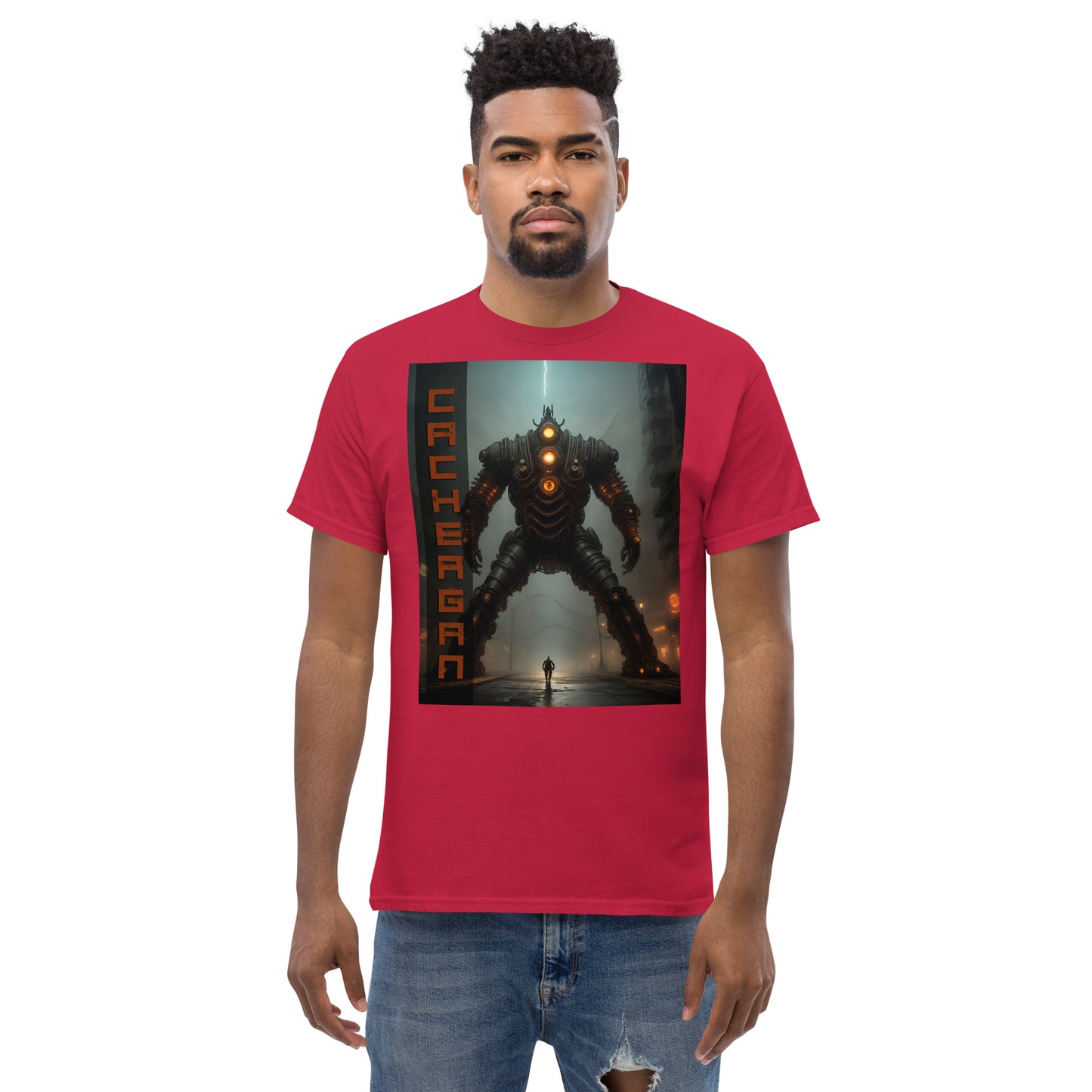 Men's classic tee. Collection - Cachergan, Design - ANDRBEL STUDIO
