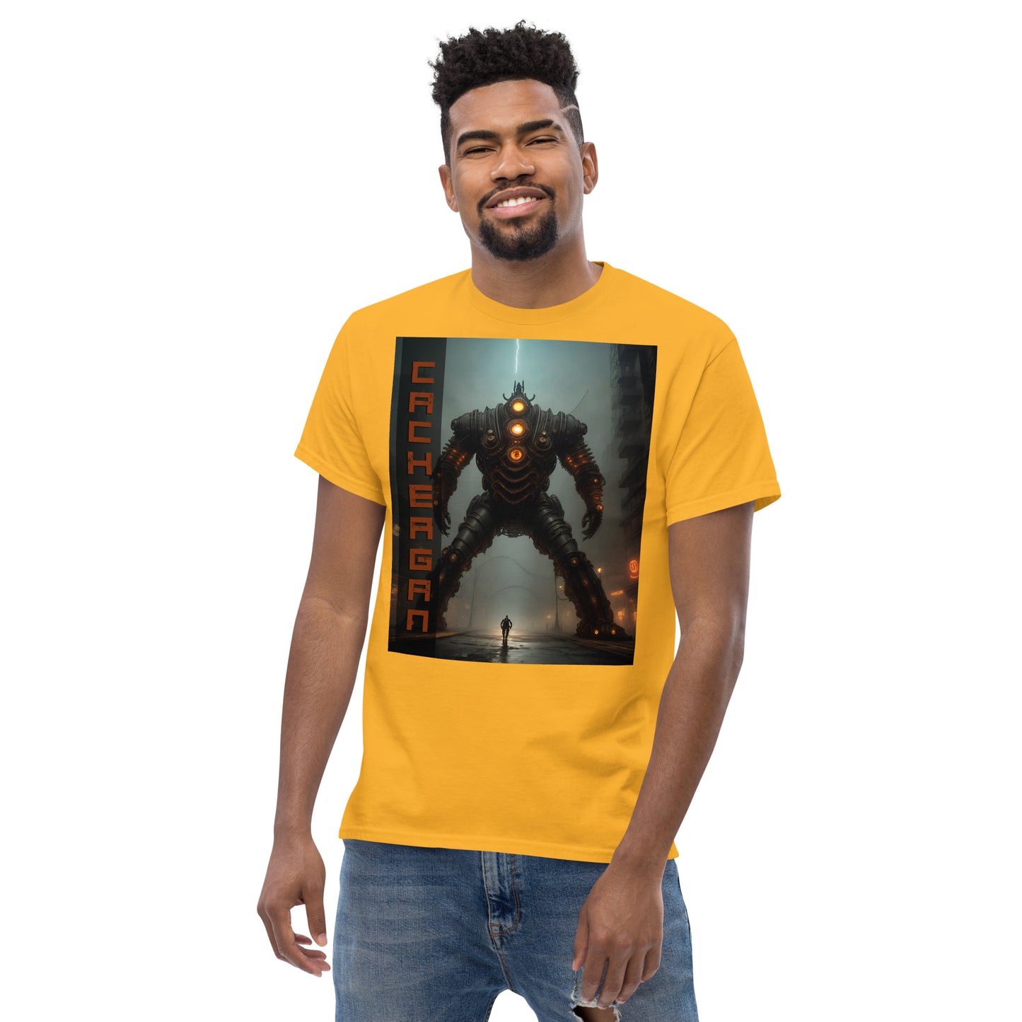 Men's classic tee. Collection - Cachergan, Design - ANDRBEL STUDIO