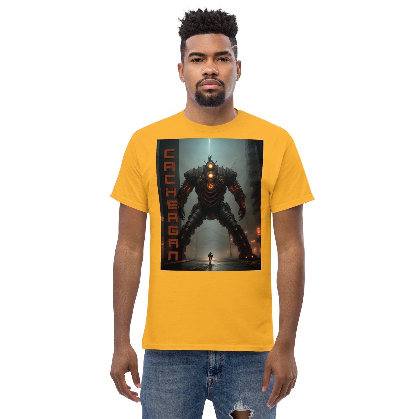 Men's classic tee. Collection - Cachergan, Design - ANDRBEL STUDIO