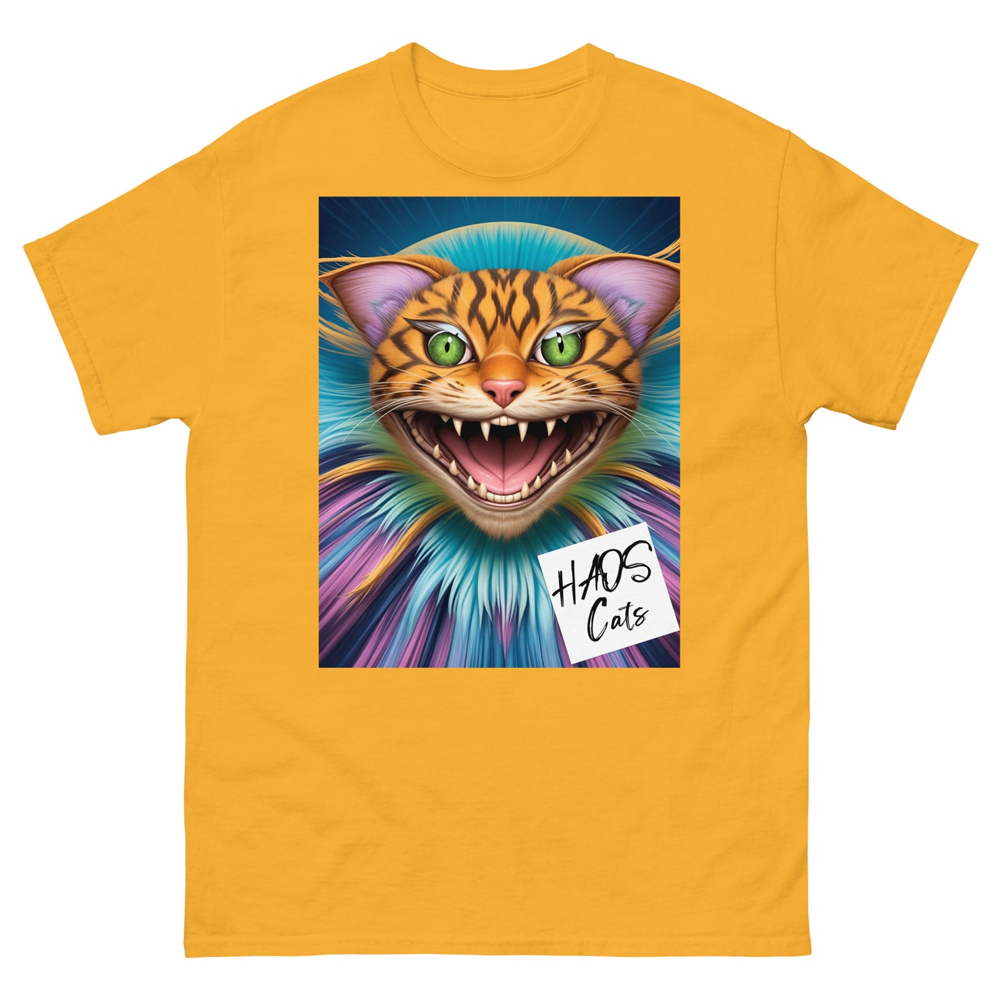 Men's classic tee. Collection - HAOS Cats, Design - ANDRBEL STUDIO