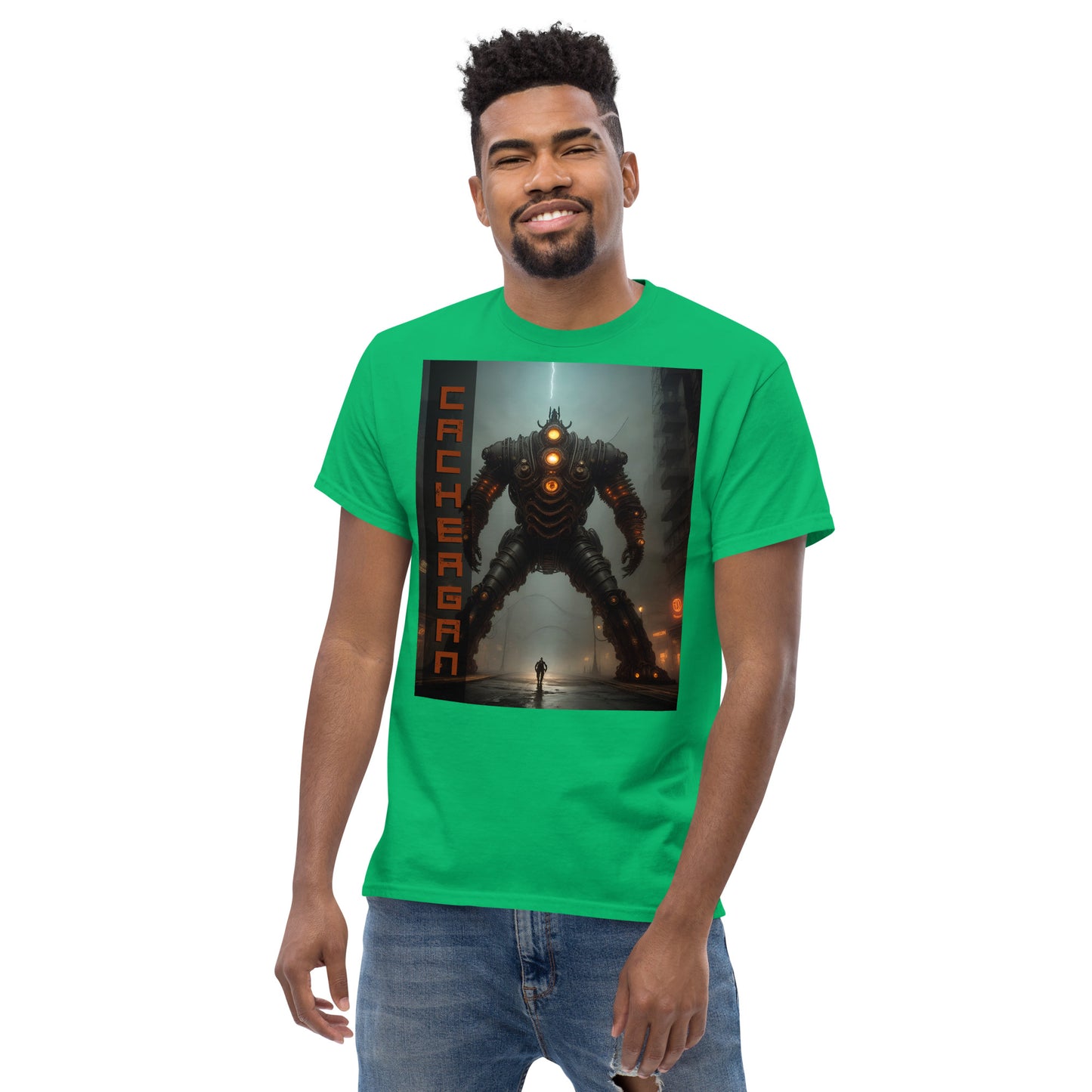 Men's classic tee. Collection - Cachergan, Design - ANDRBEL STUDIO