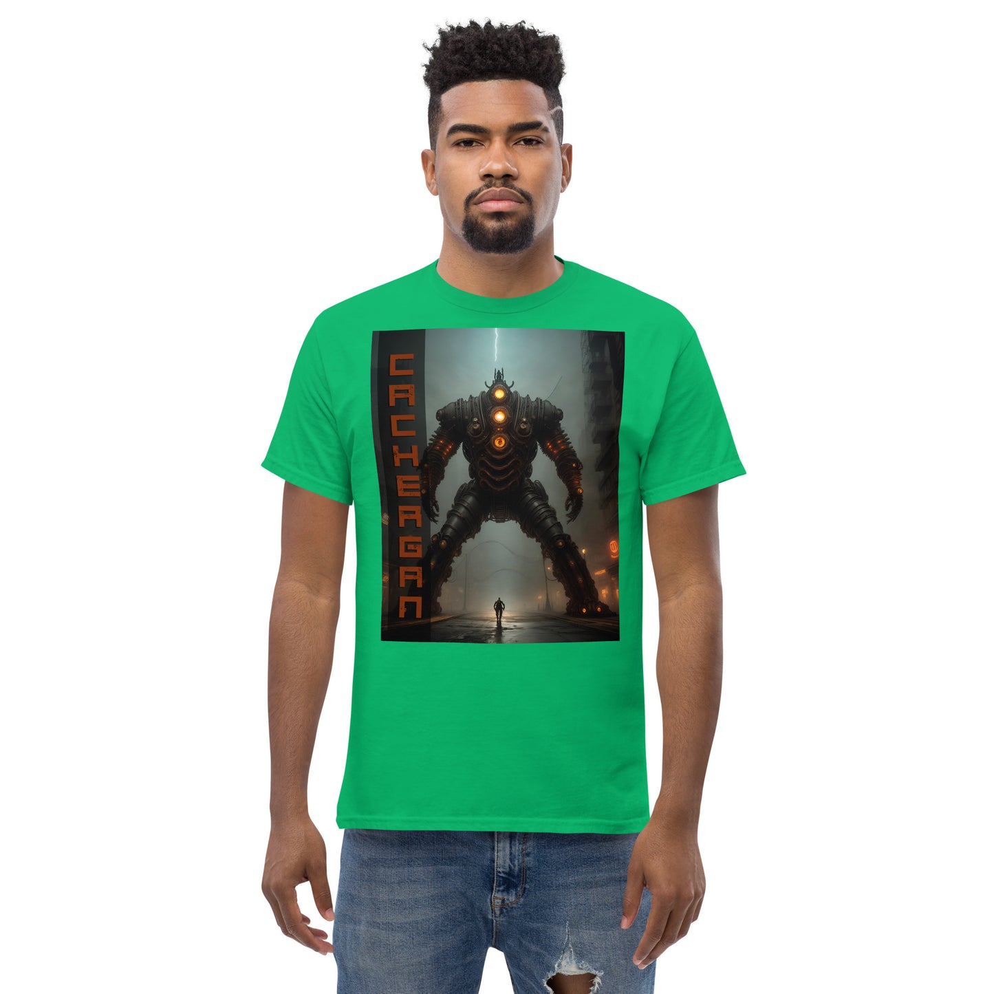 Men's classic tee. Collection - Cachergan, Design - ANDRBEL STUDIO