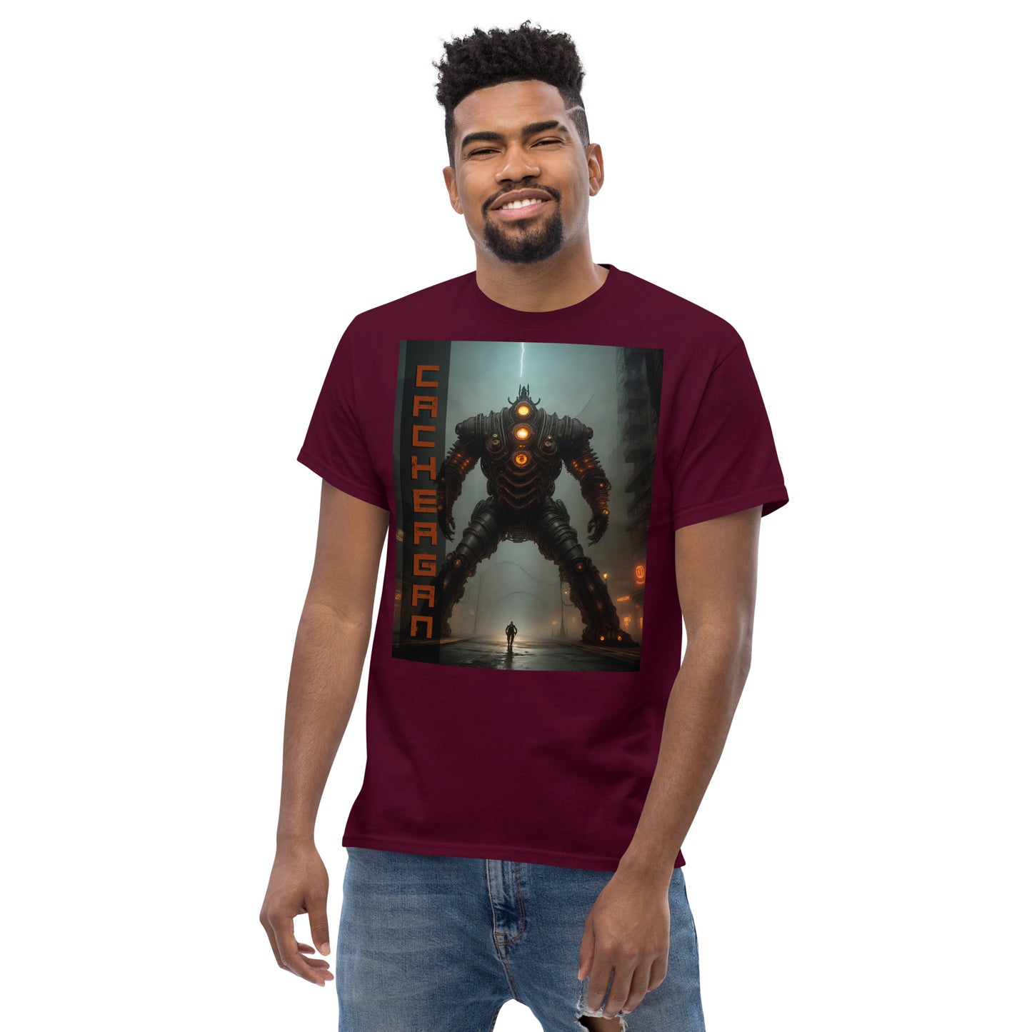 Men's classic tee. Collection - Cachergan, Design - ANDRBEL STUDIO