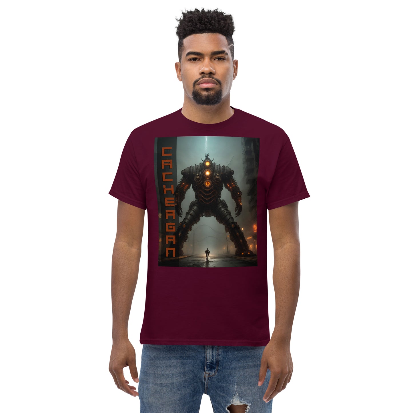 Men's classic tee. Collection - Cachergan, Design - ANDRBEL STUDIO