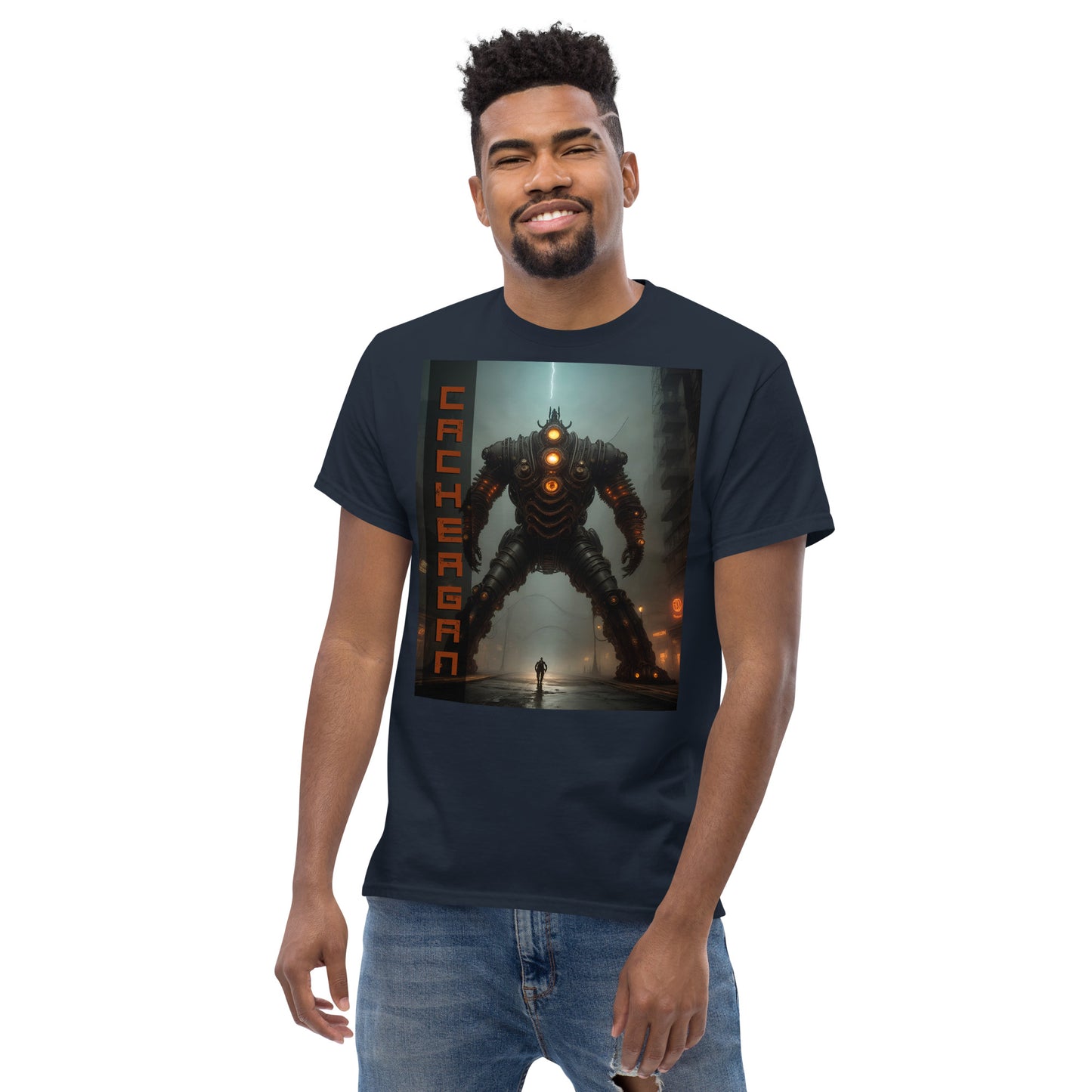 Men's classic tee. Collection - Cachergan, Design - ANDRBEL STUDIO