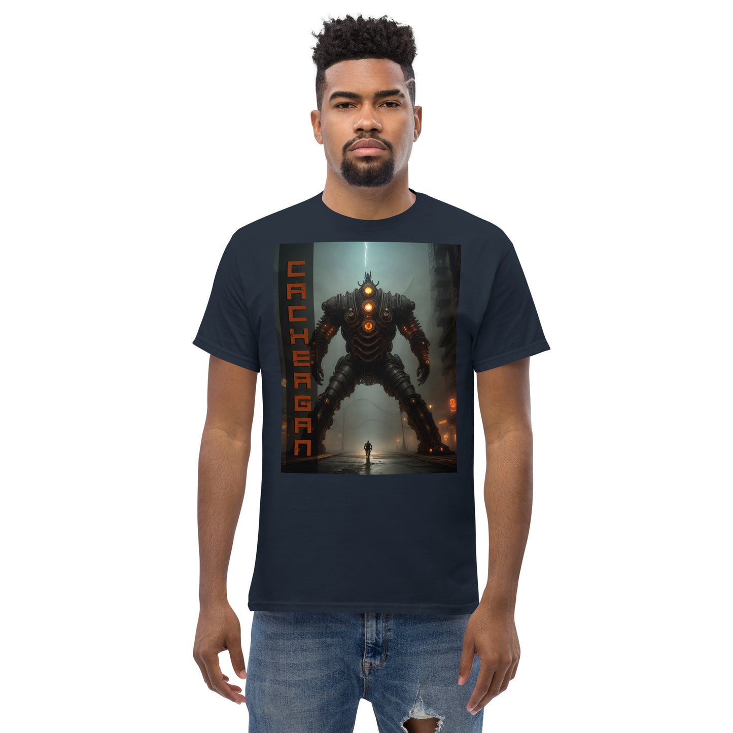 Men's classic tee. Collection - Cachergan, Design - ANDRBEL STUDIO