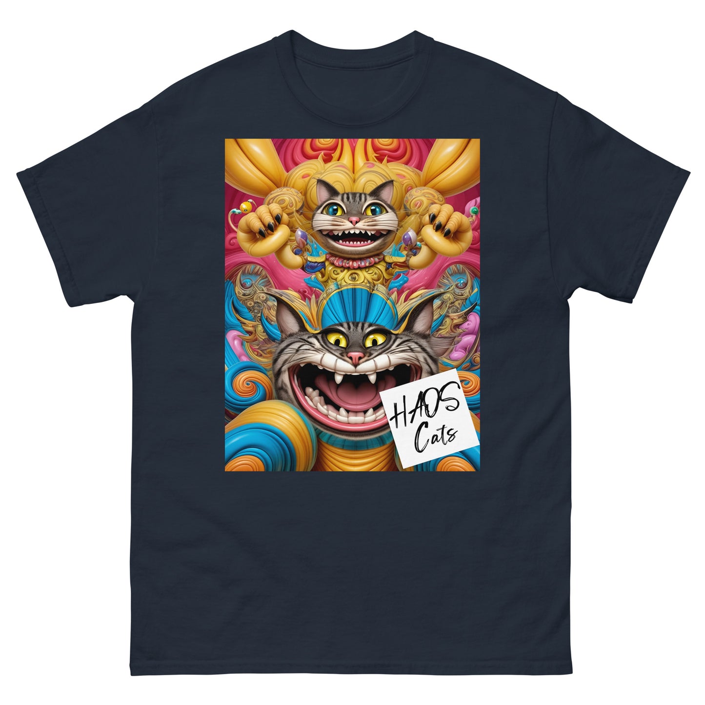 Men's classic tee. Collection - HAOS Cats, Design - ANDRBEL STUDIO