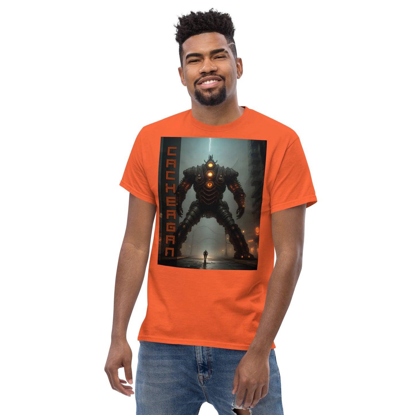 Men's classic tee. Collection - Cachergan, Design - ANDRBEL STUDIO