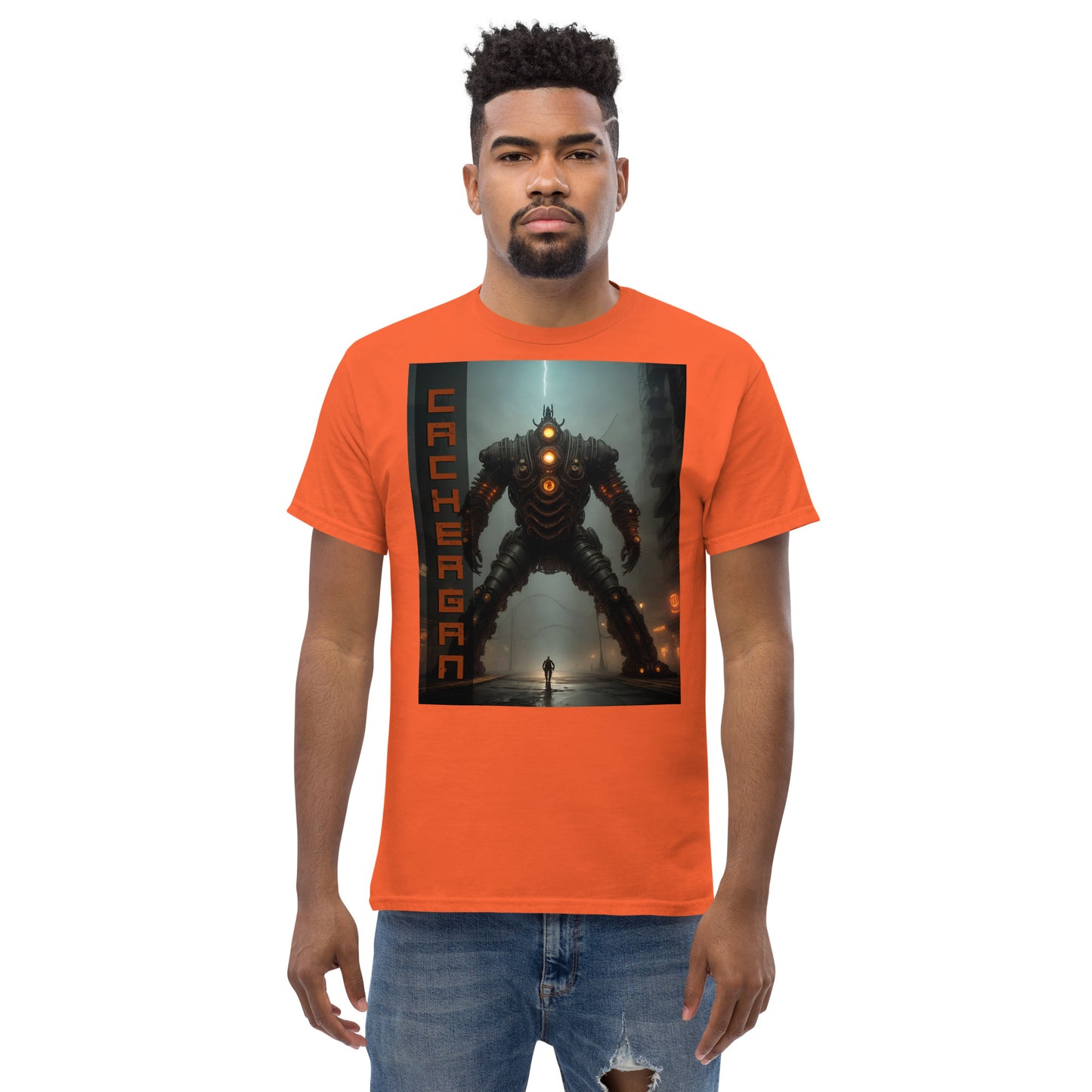 Men's classic tee. Collection - Cachergan, Design - ANDRBEL STUDIO