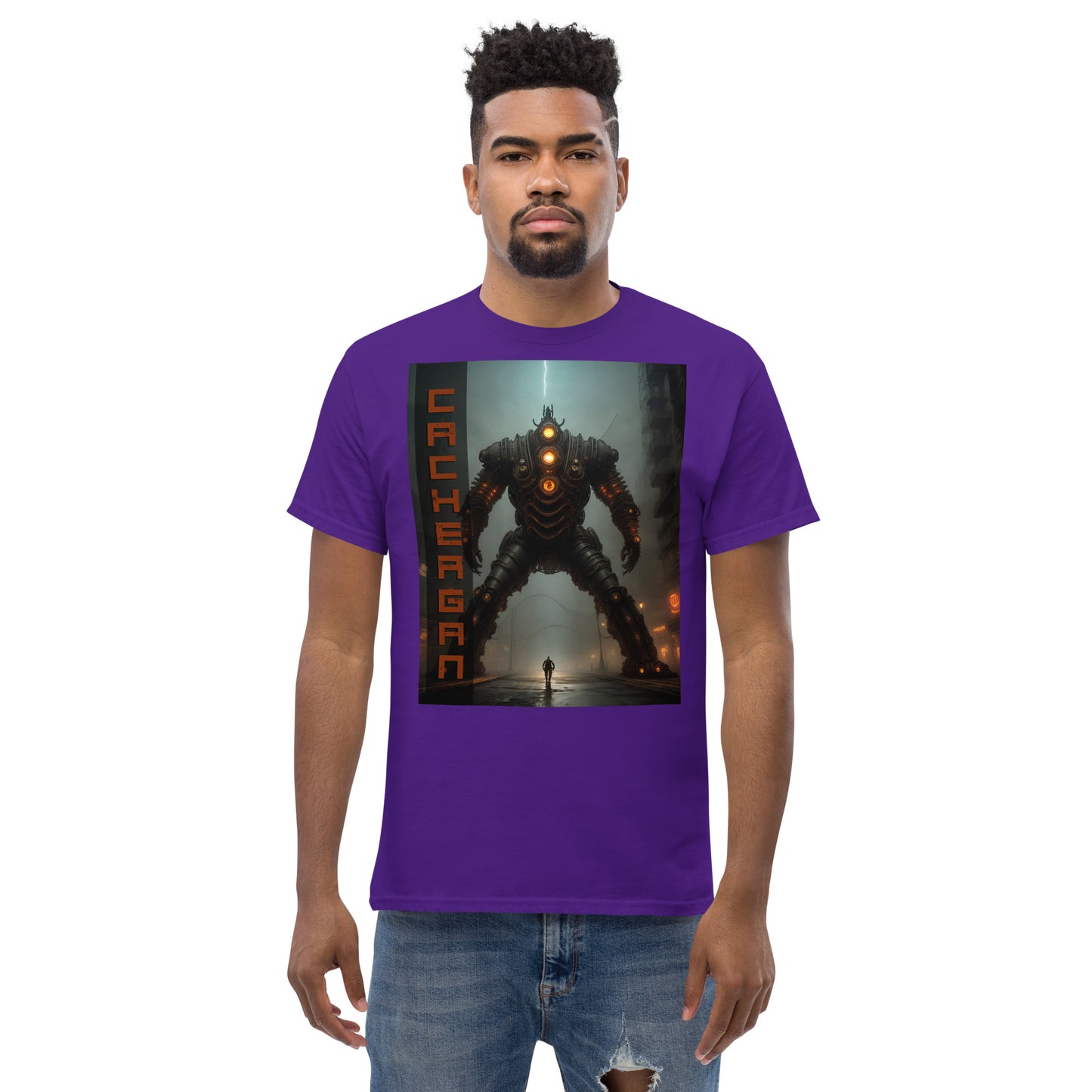 Men's classic tee. Collection - Cachergan, Design - ANDRBEL STUDIO
