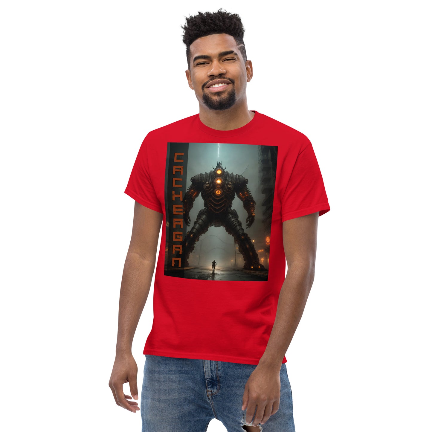 Men's classic tee. Collection - Cachergan, Design - ANDRBEL STUDIO