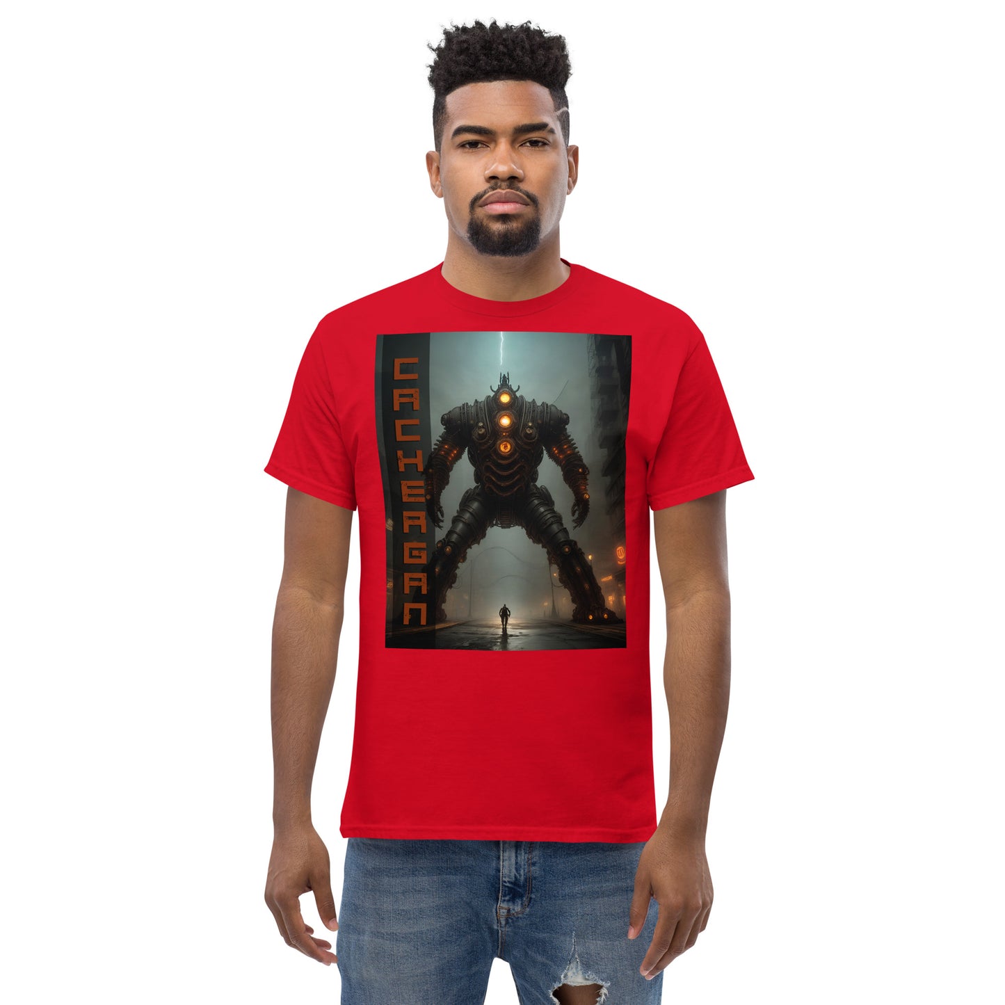 Men's classic tee. Collection - Cachergan, Design - ANDRBEL STUDIO