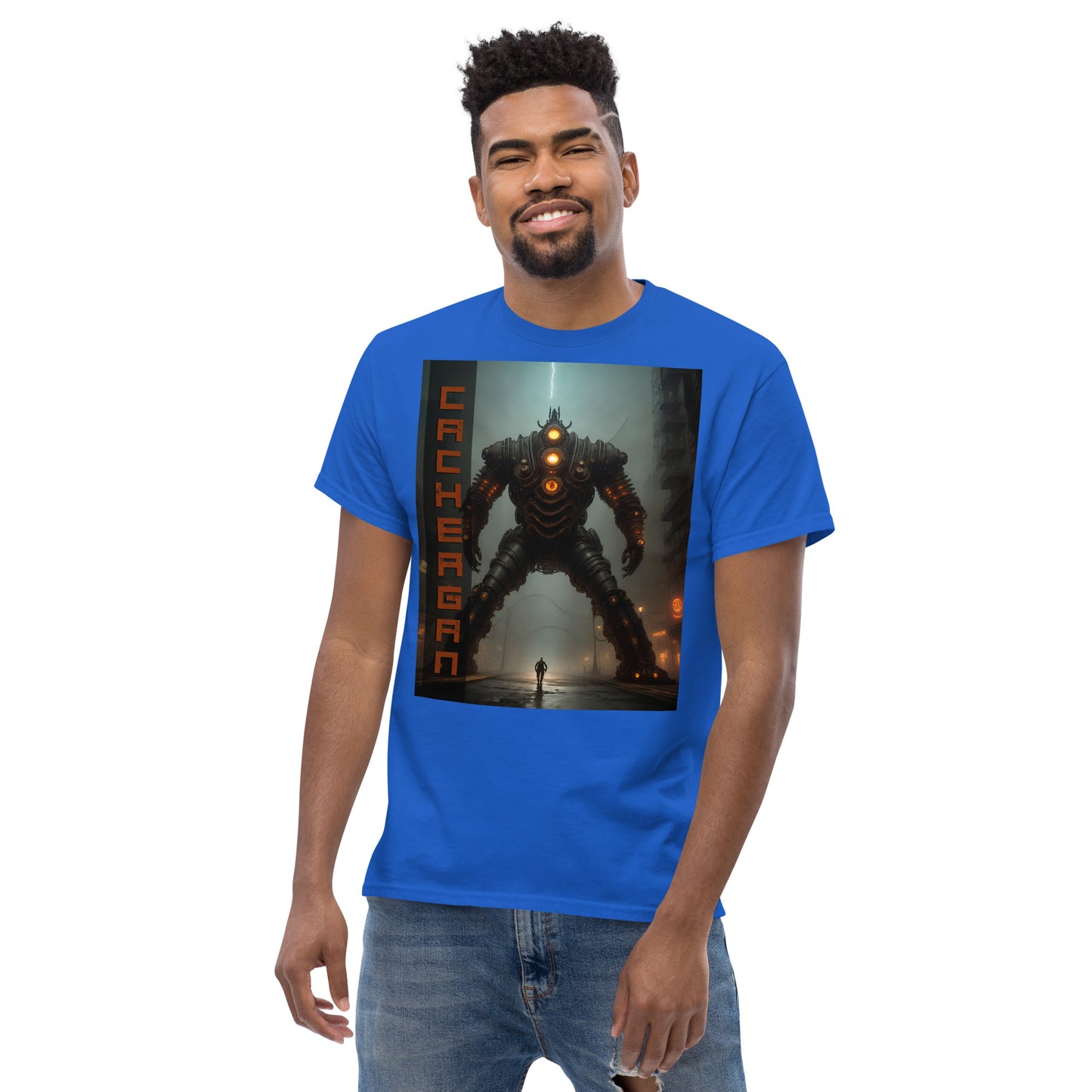 Men's classic tee. Collection - Cachergan, Design - ANDRBEL STUDIO