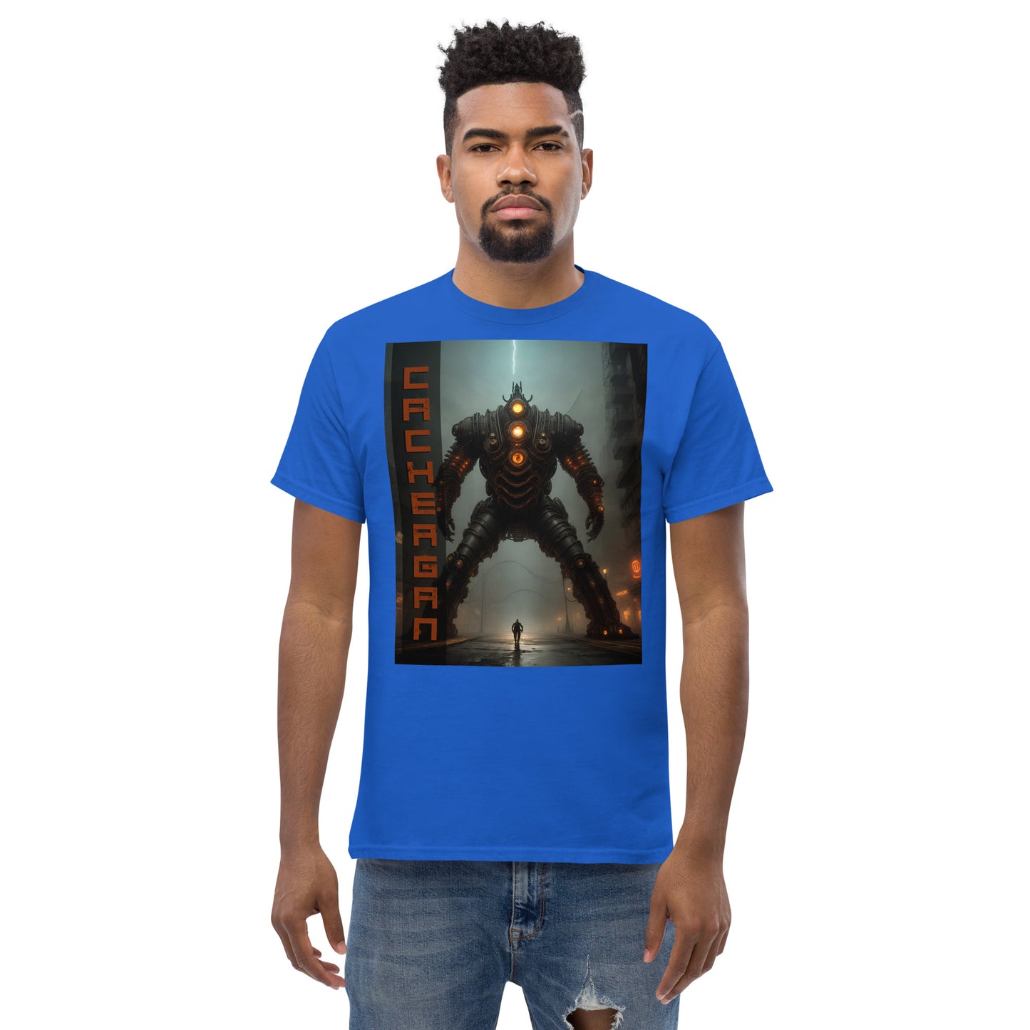 Men's classic tee. Collection - Cachergan, Design - ANDRBEL STUDIO