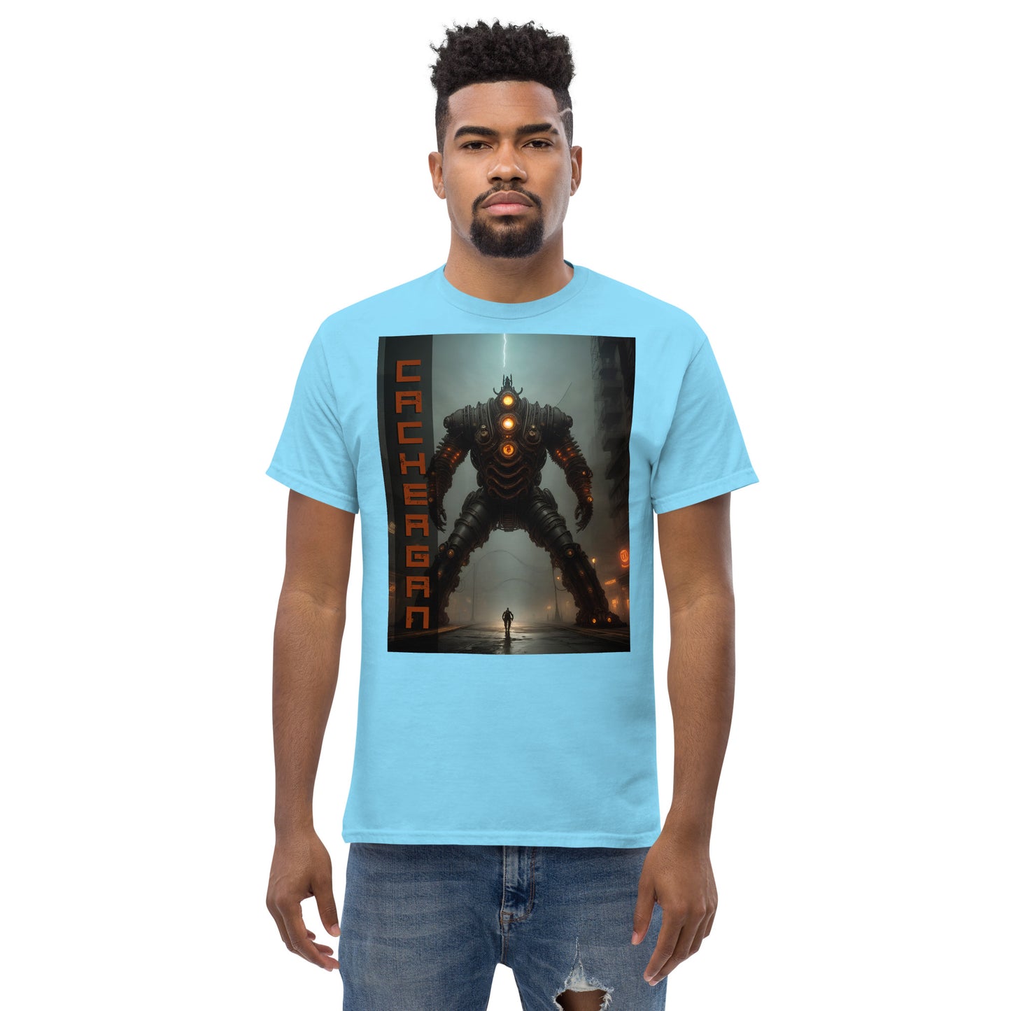 Men's classic tee. Collection - Cachergan, Design - ANDRBEL STUDIO