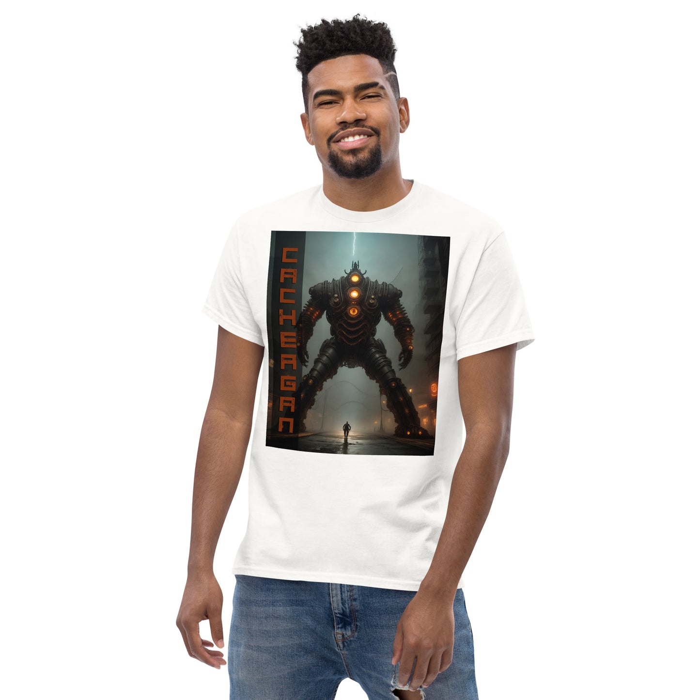 Men's classic tee. Collection - Cachergan, Design - ANDRBEL STUDIO