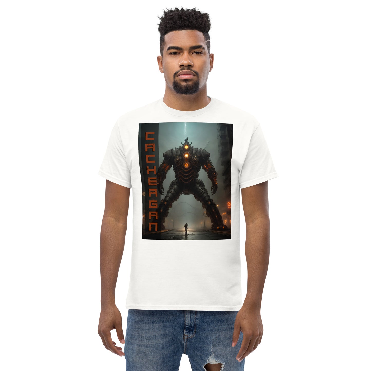 Men's classic tee. Collection - Cachergan, Design - ANDRBEL STUDIO