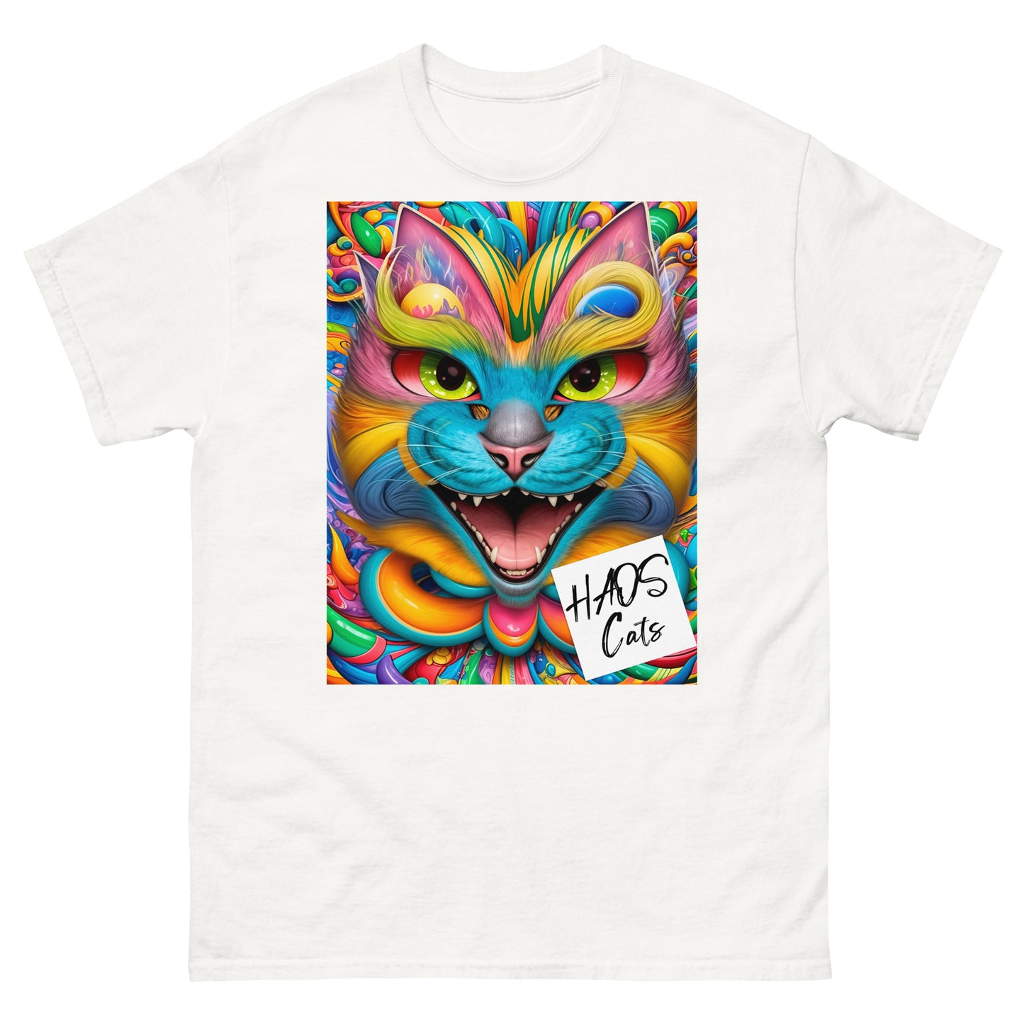 Men's classic tee. Collection - HAOS Cats, Design - ANDRBEL STUDIO