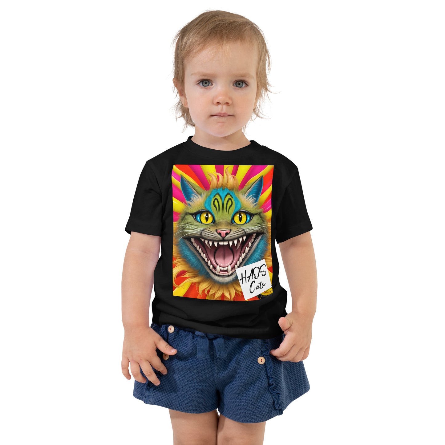 Toddler Short Sleeve Tee. Collection - HAOS Cats, Design - ANDRBEL STUDIO