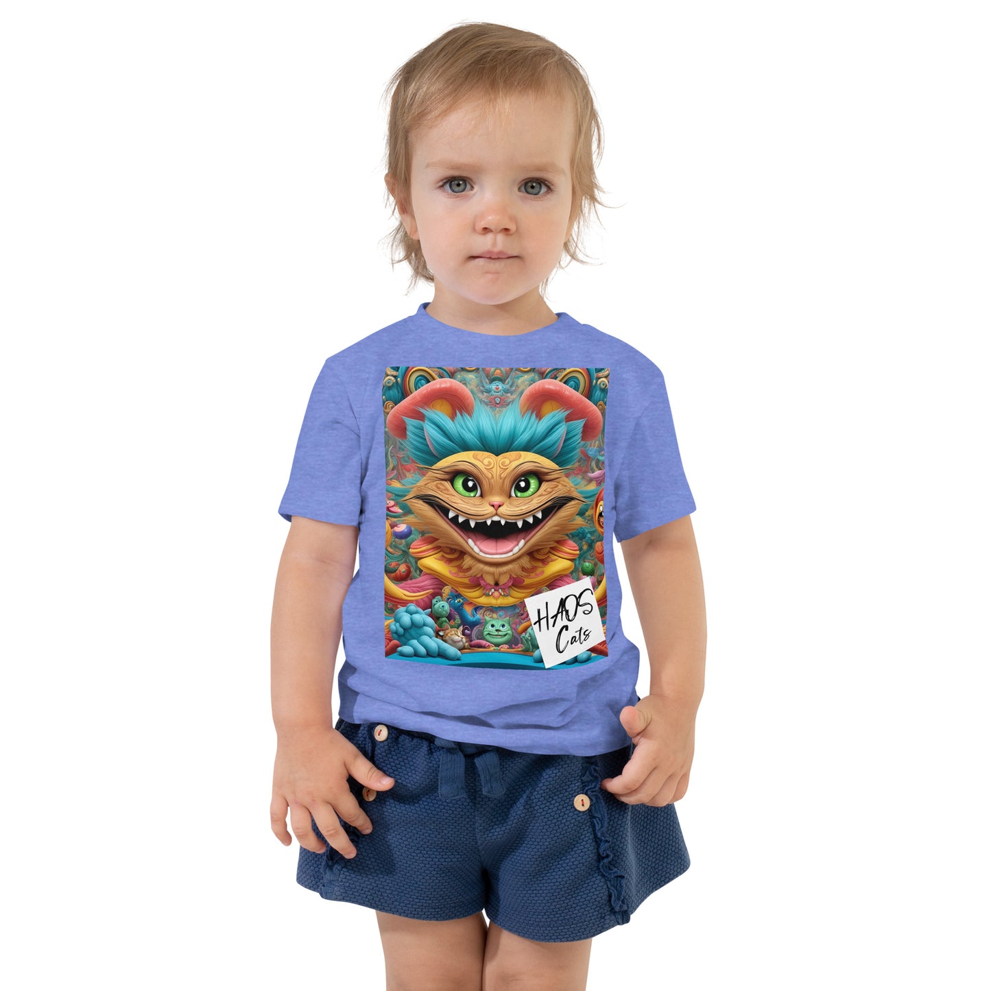 Maglietta a maniche corte per bambini. Collezione - HAOS Cats, Design - ANDRBEL STUDIO