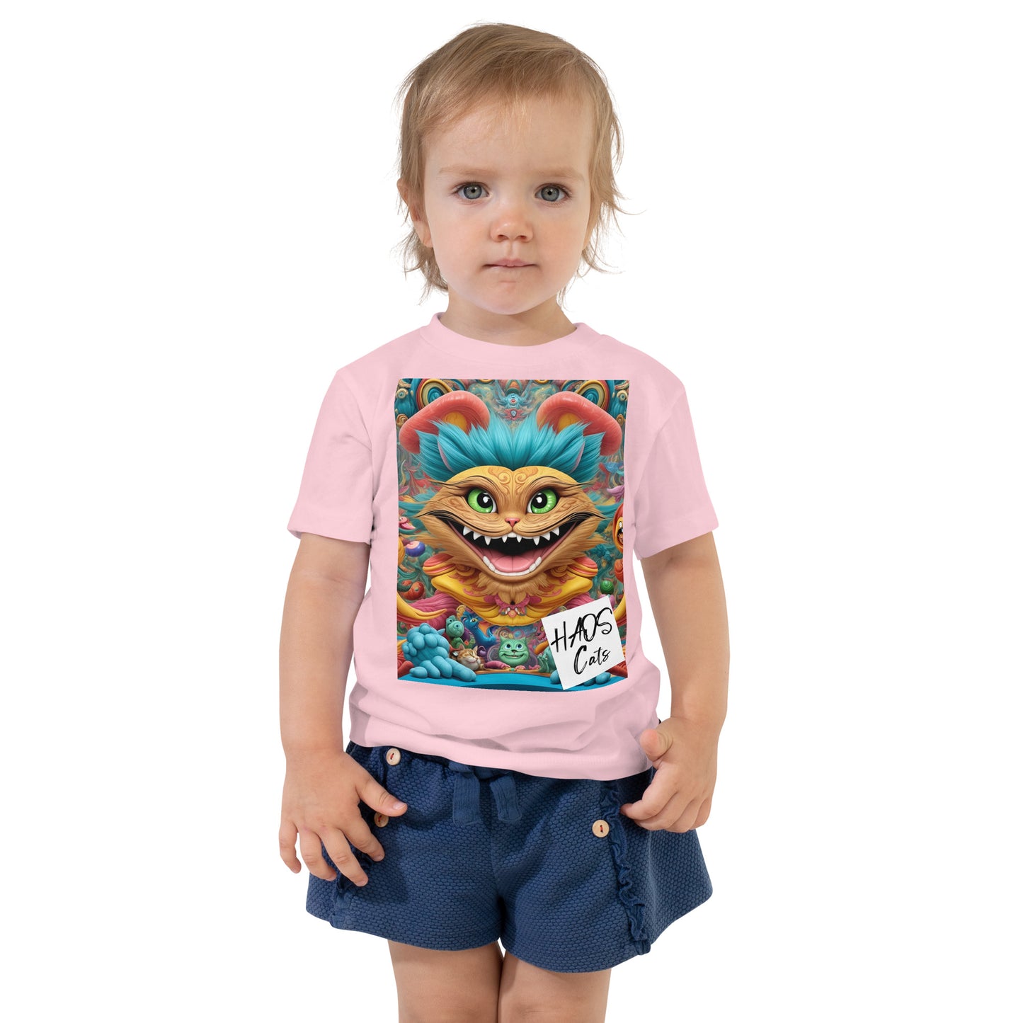 Maglietta a maniche corte per bambini. Collezione - HAOS Cats, Design - ANDRBEL STUDIO