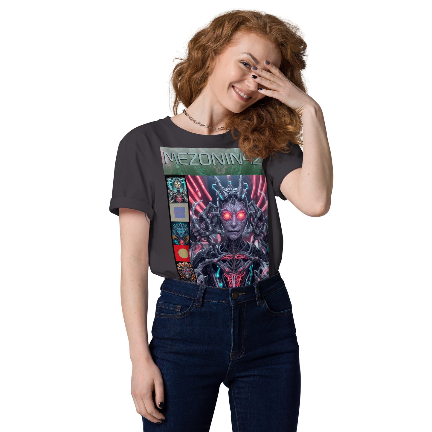 T-shirt unisex in cotone biologico. Collezione - MEZONIN 42, Design - ANDRBEL STUDIO