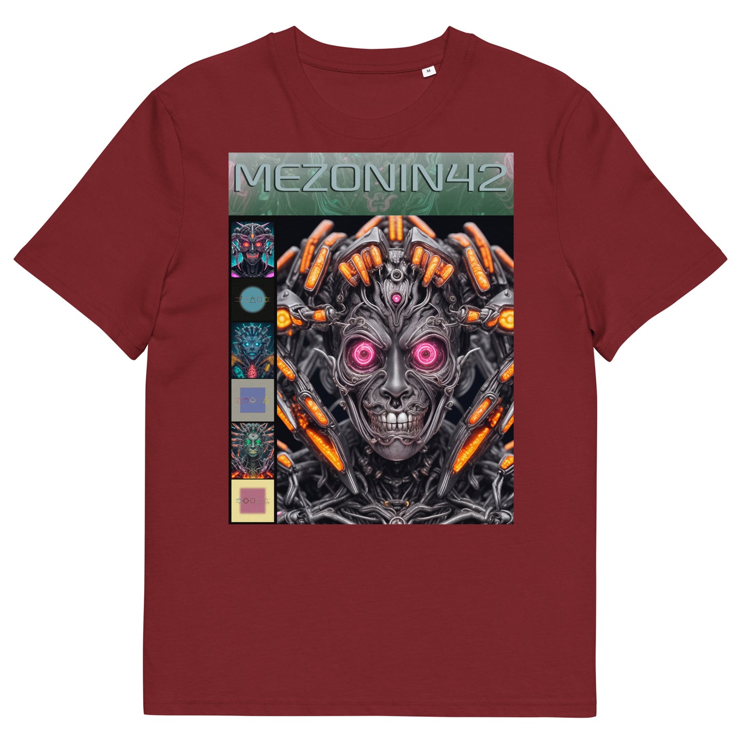 T-shirt unisex in cotone biologico. Collezione - MEZONIN 42, Design - ANDRBEL STUDIO