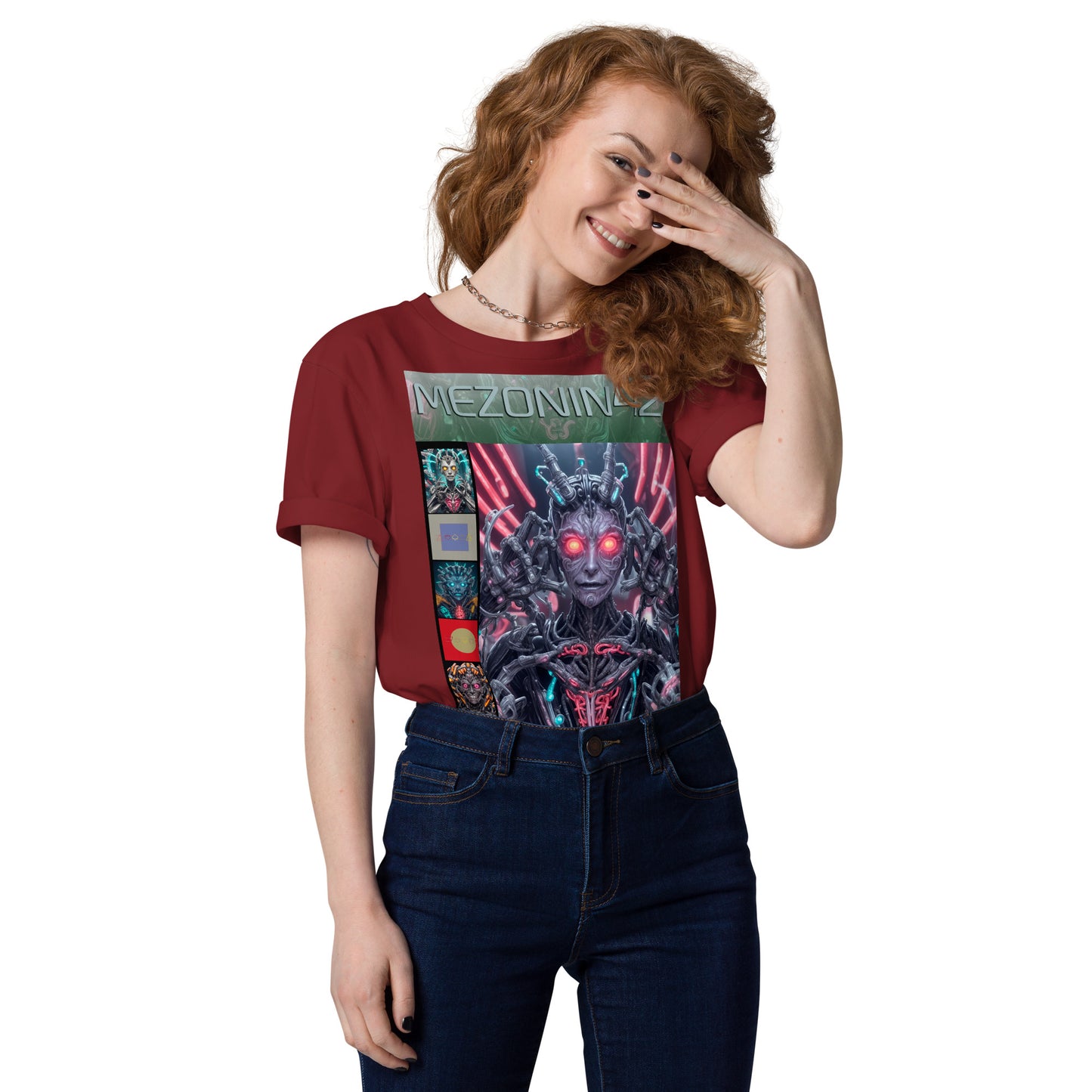 T-shirt unisex in cotone biologico. Collezione - MEZONIN 42, Design - ANDRBEL STUDIO