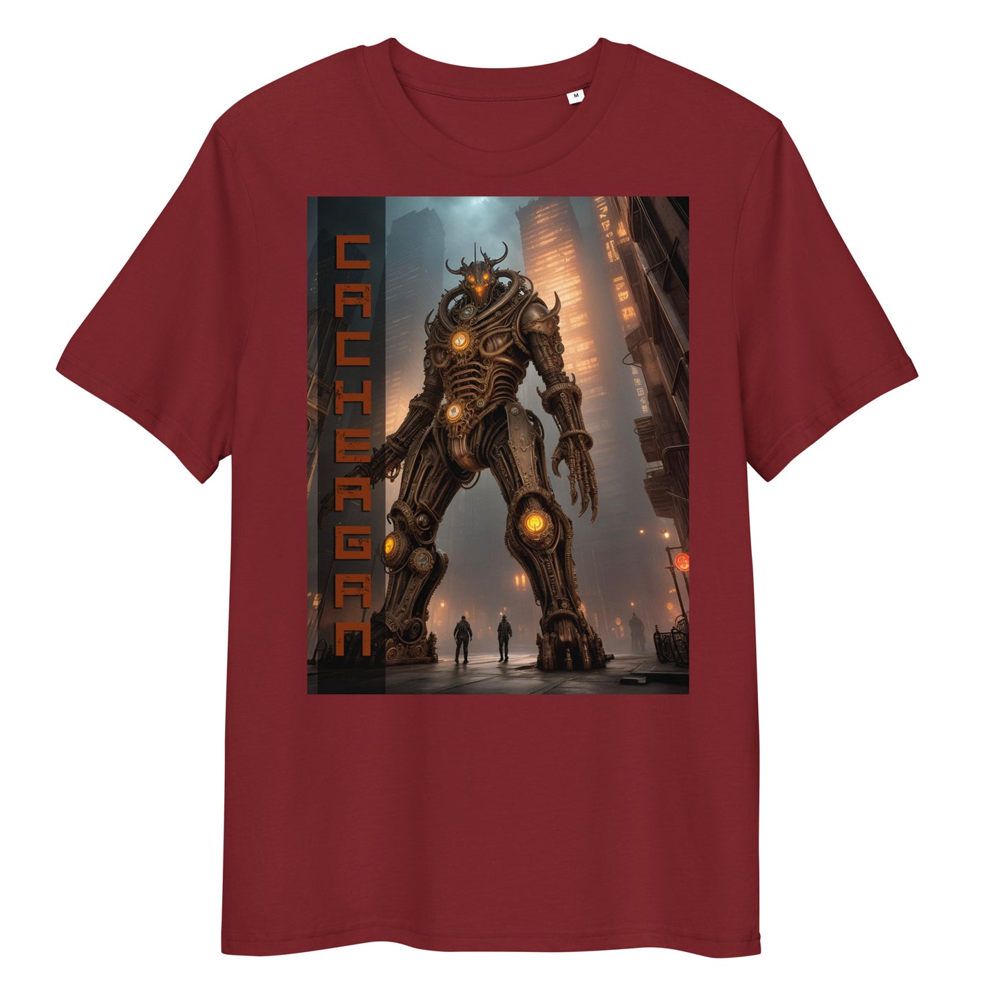 T-shirt unisex in cotone biologico. Collezione - Cachergan, Design - ANDRBEL STUDIO