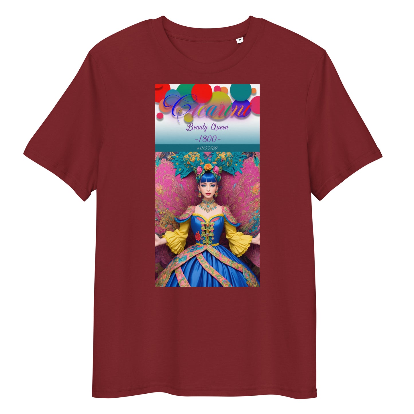 Unisex organic cotton t-shirt. Collection - Cicarini, Design - ANDRBEL STUDIO