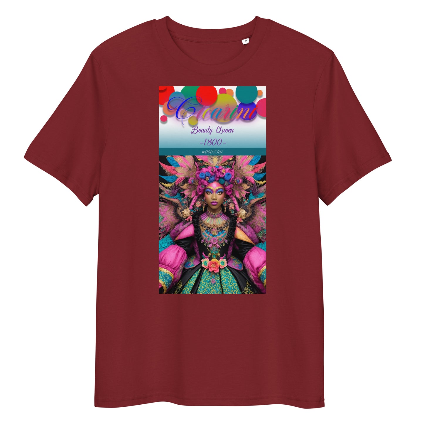 Unisex organic cotton t-shirt. Collection - Cicarini, Design - ANDRBEL STUDIO