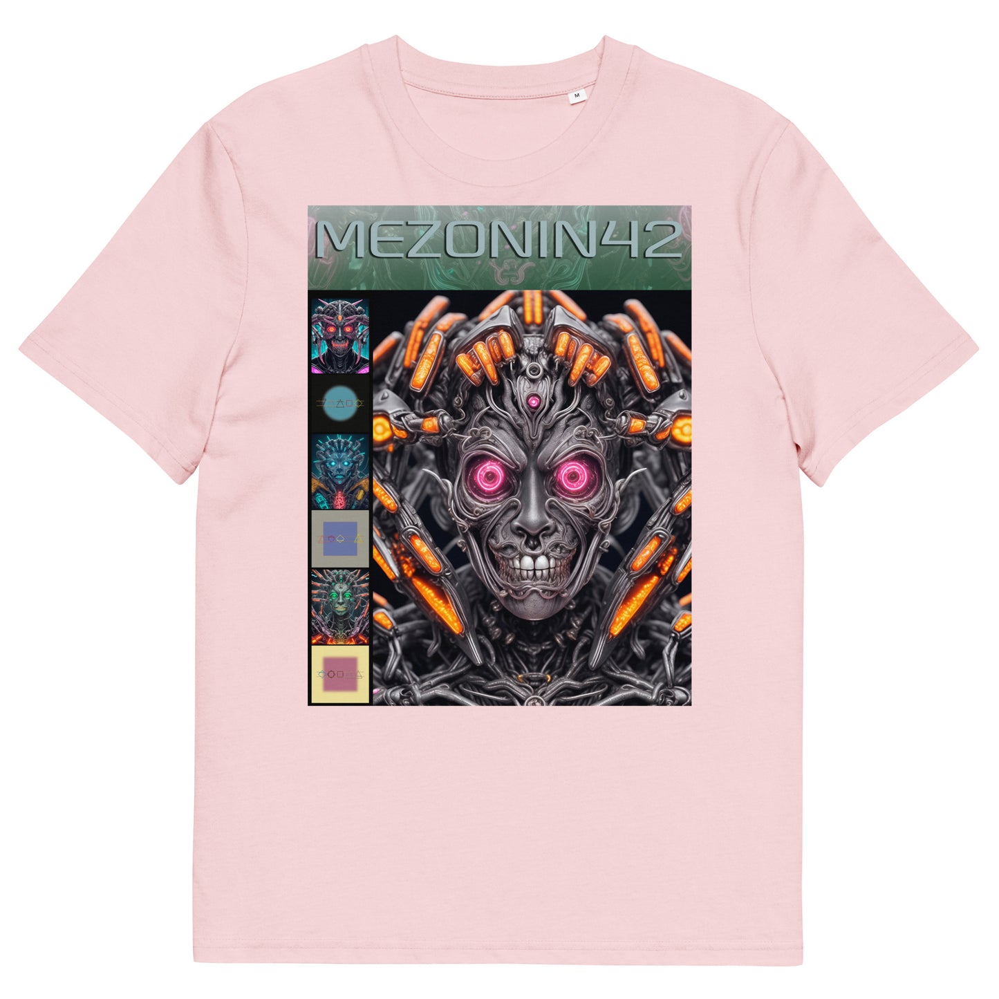 T-shirt unisex in cotone biologico. Collezione - MEZONIN 42, Design - ANDRBEL STUDIO