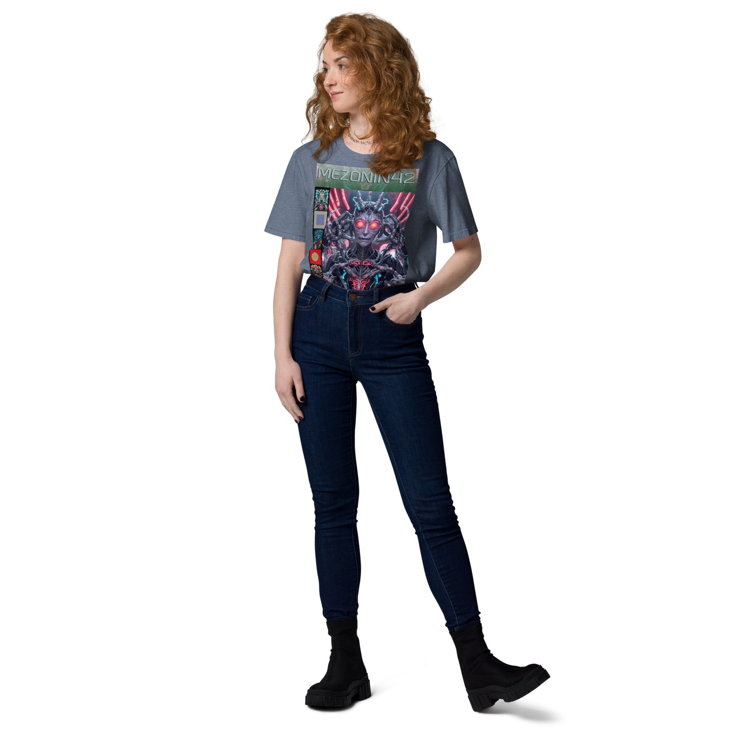 T-shirt unisex in cotone biologico. Collezione - MEZONIN 42, Design - ANDRBEL STUDIO