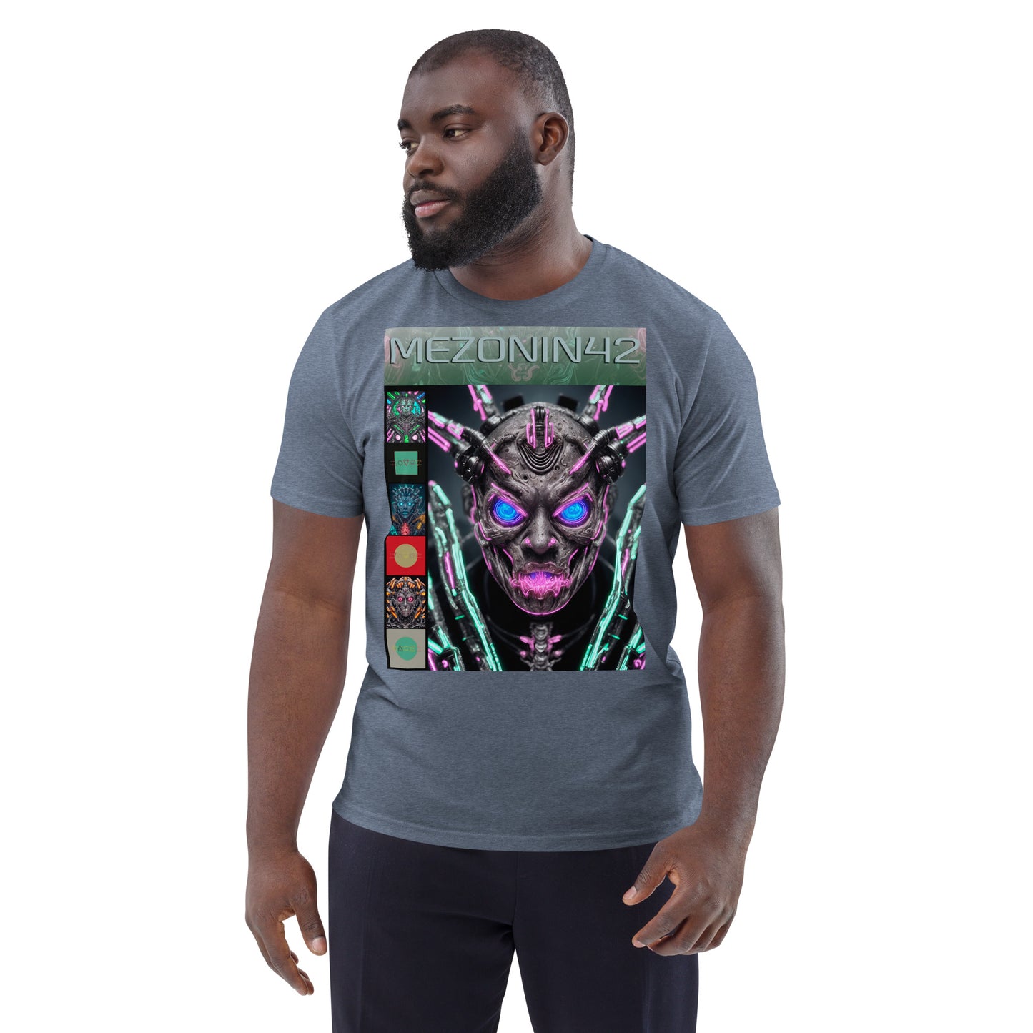 T-shirt unisex in cotone biologico. Collezione - MEZONIN 42, Design - ANDRBEL STUDIO
