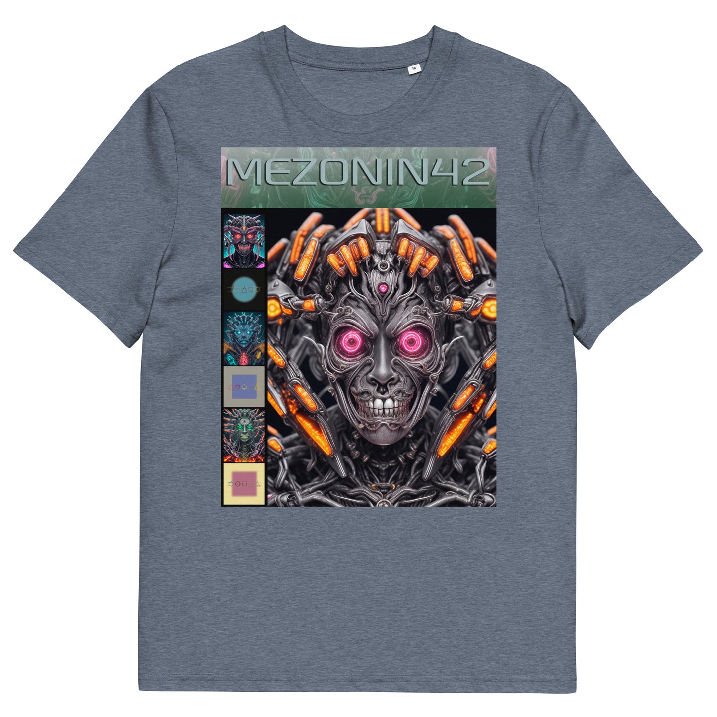 T-shirt unisex in cotone biologico. Collezione - MEZONIN 42, Design - ANDRBEL STUDIO
