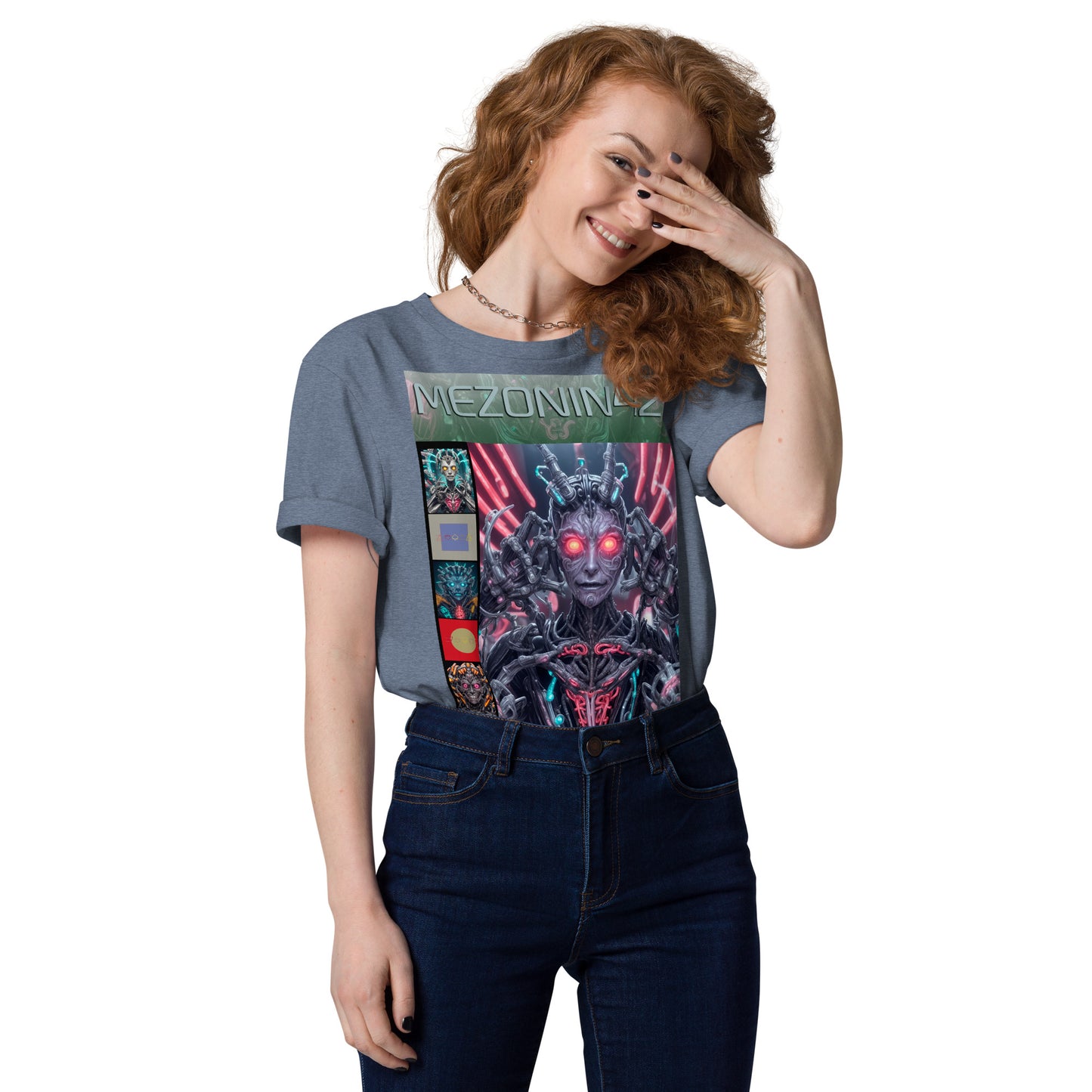 T-shirt unisex in cotone biologico. Collezione - MEZONIN 42, Design - ANDRBEL STUDIO