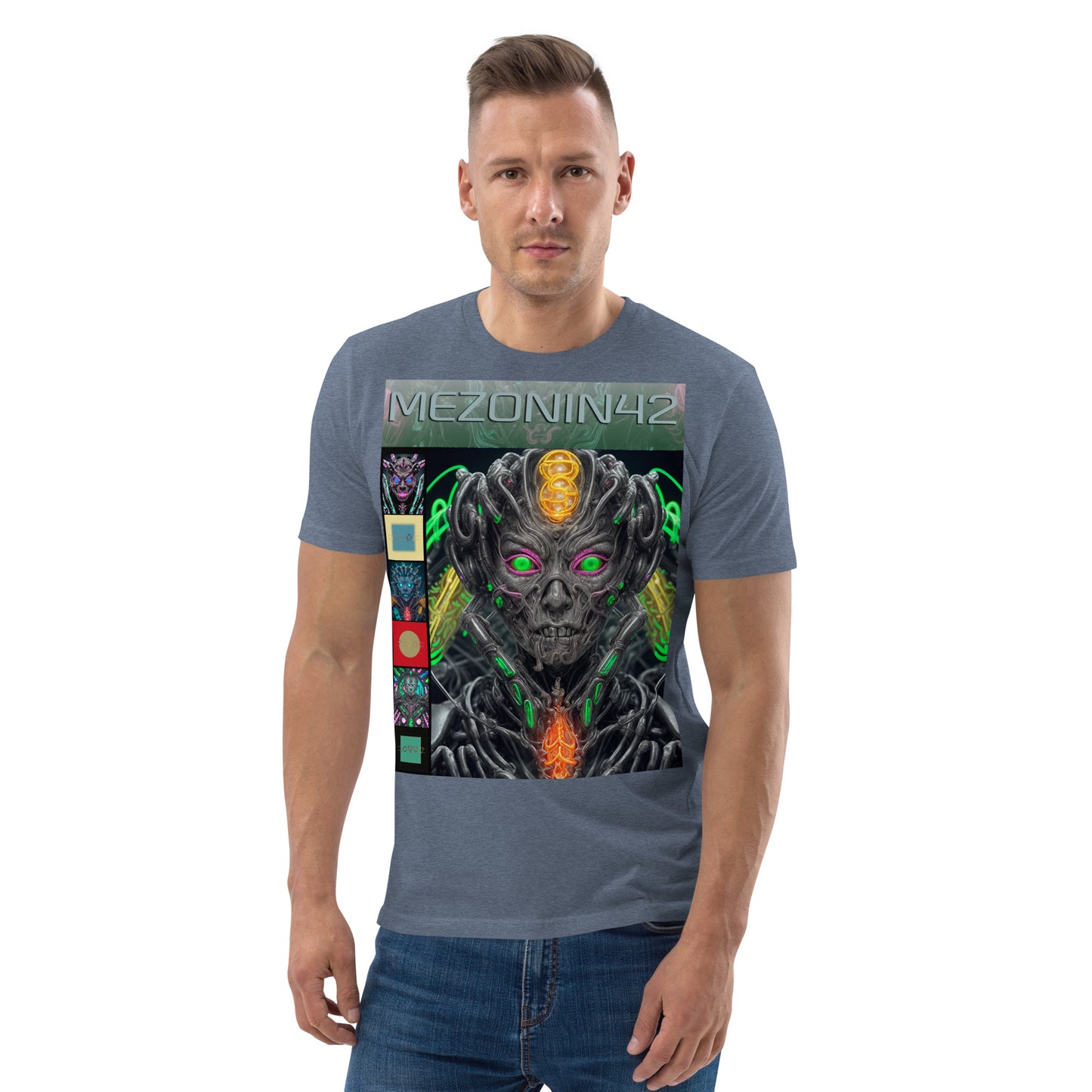 T-shirt unisex in cotone biologico. Collezione - MEZONIN 42, Design - ANDRBEL STUDIO