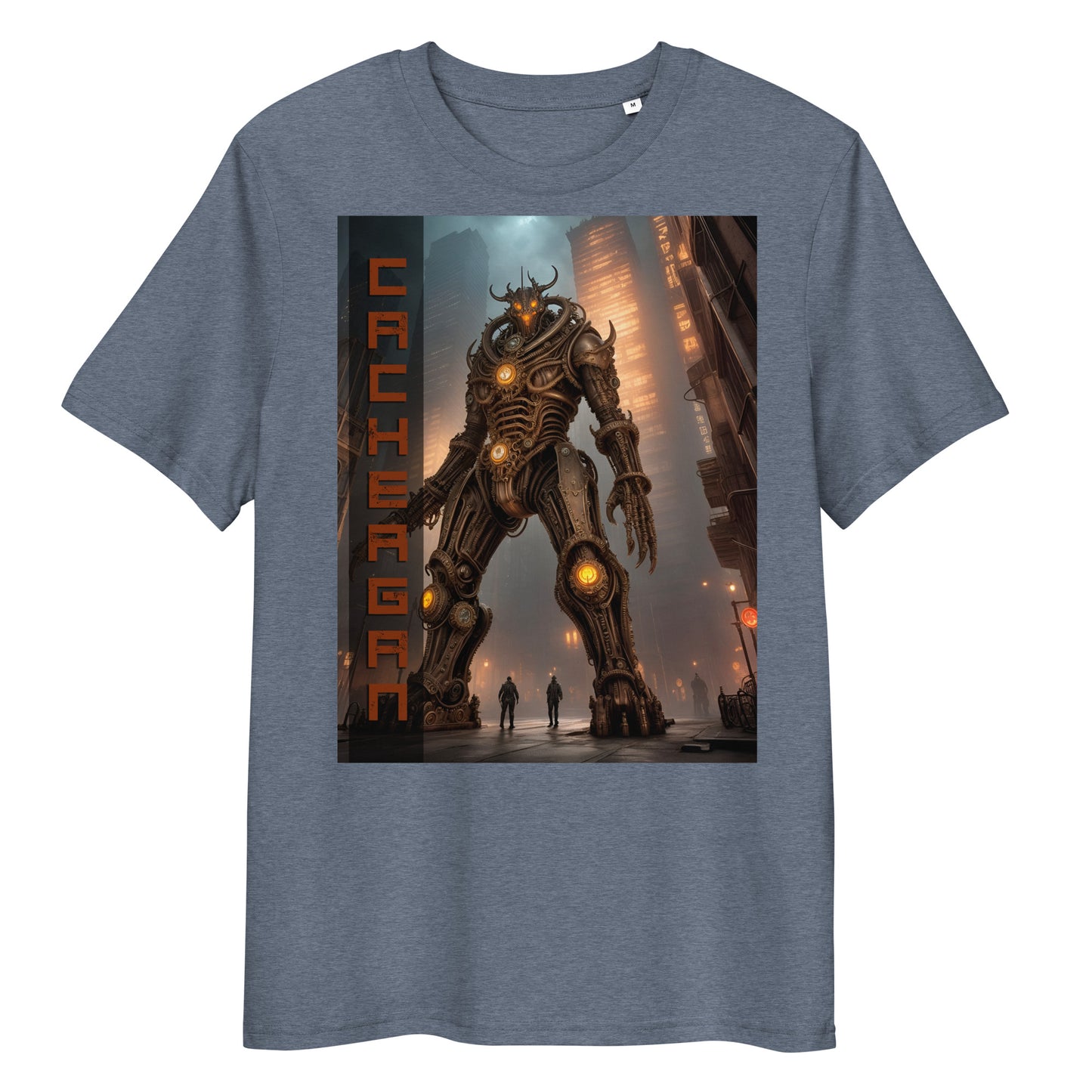 T-shirt unisex in cotone biologico. Collezione - Cachergan, Design - ANDRBEL STUDIO